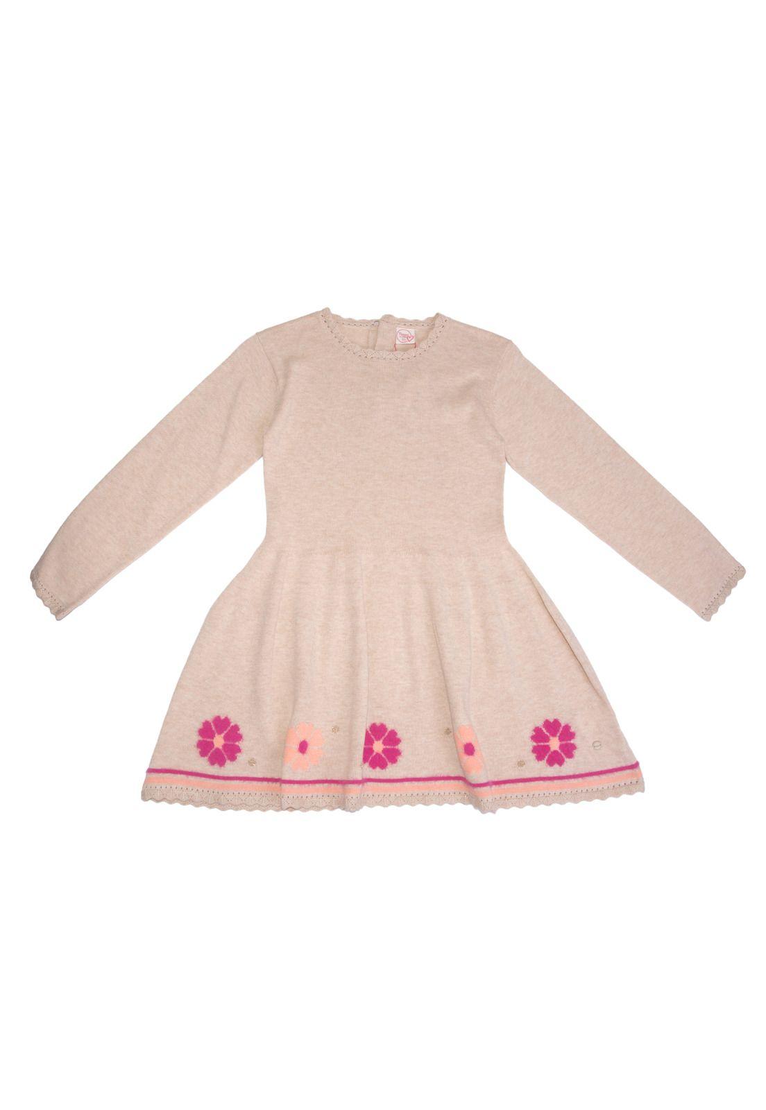 Vestido Niña Beige Pillin (PVB921-25BEI )-0