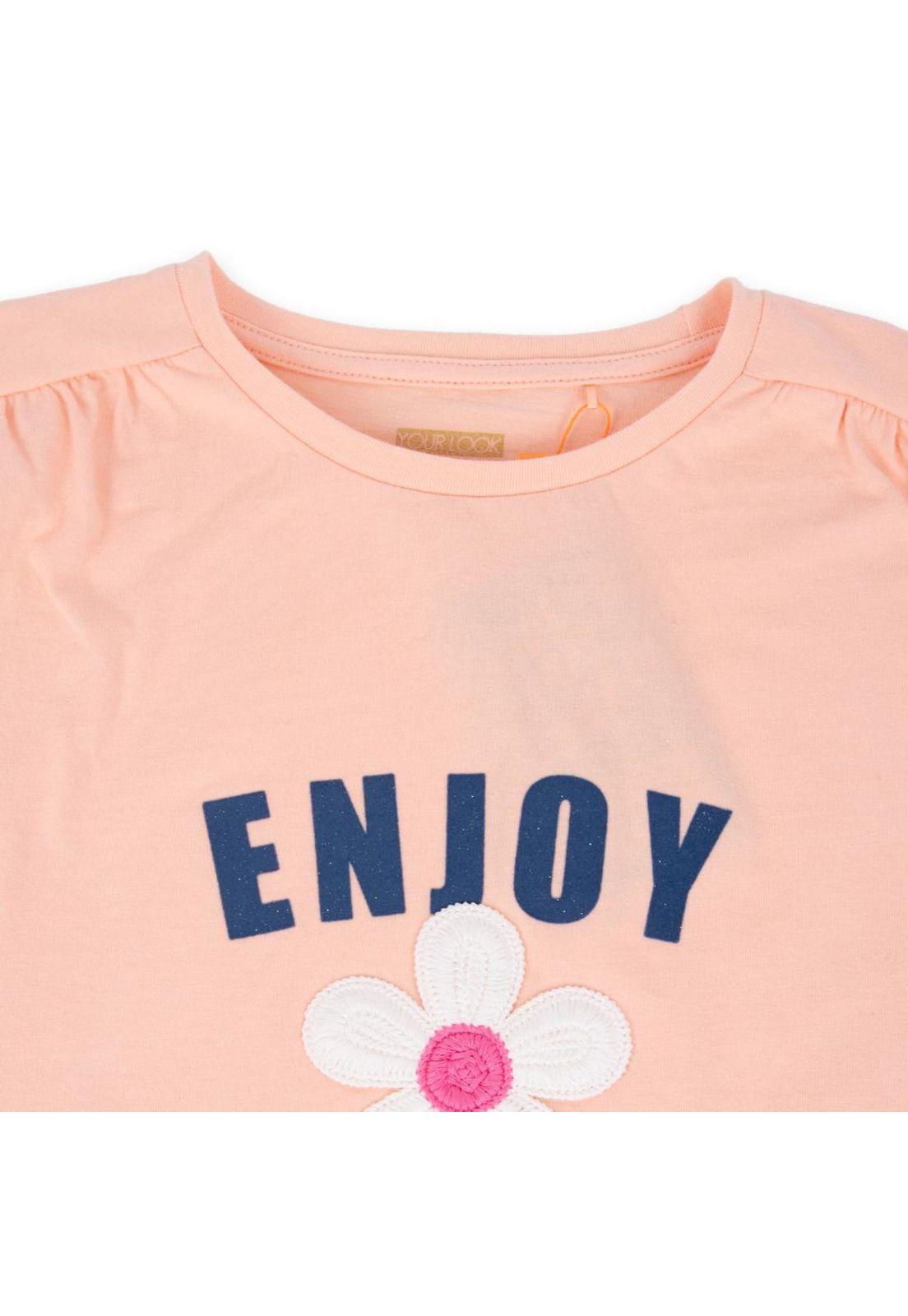 Polera Niña Naranja Pillin-1