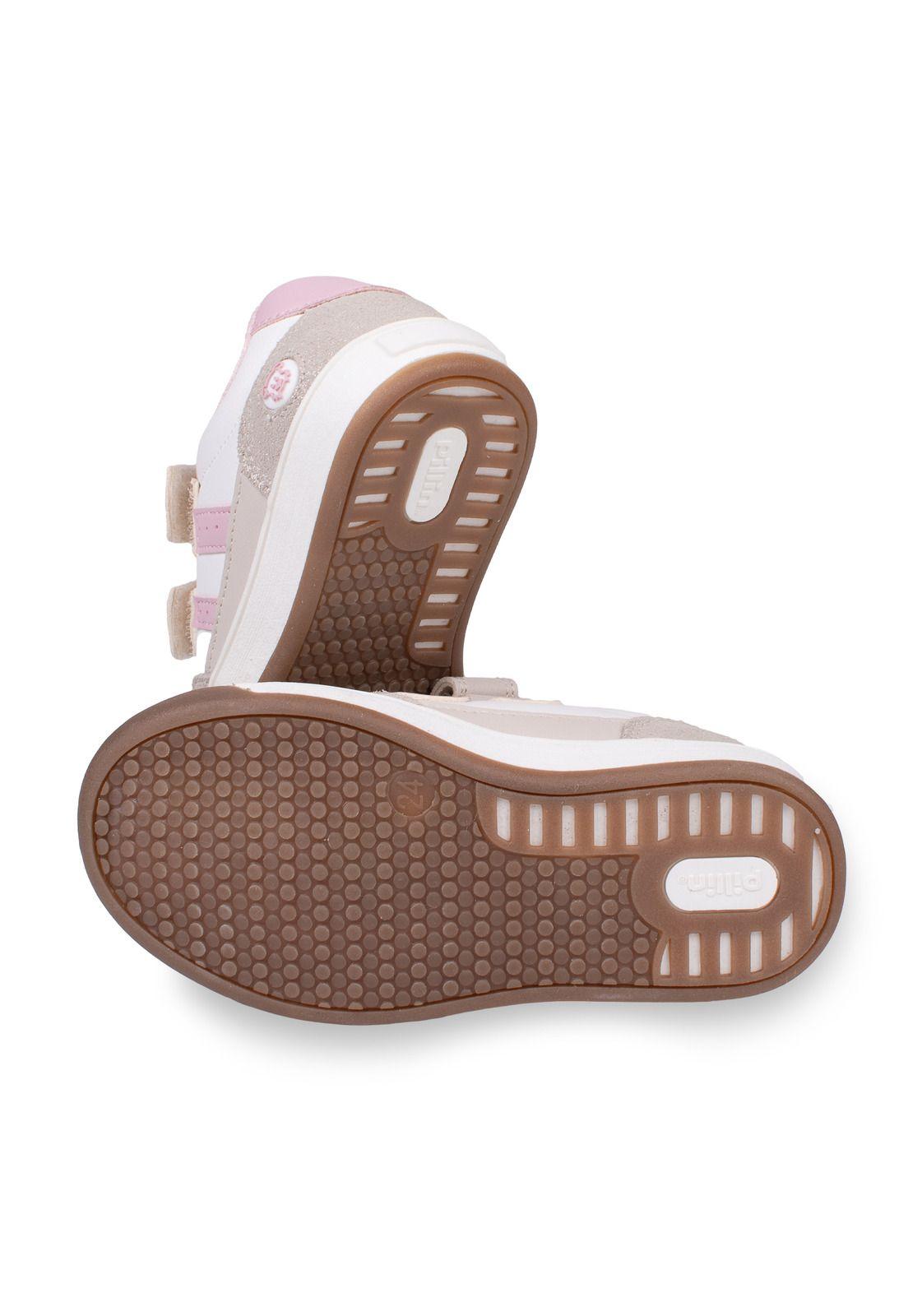 Zapatillas  Niña Blanco Pillin (PZD502-26BEI)-3