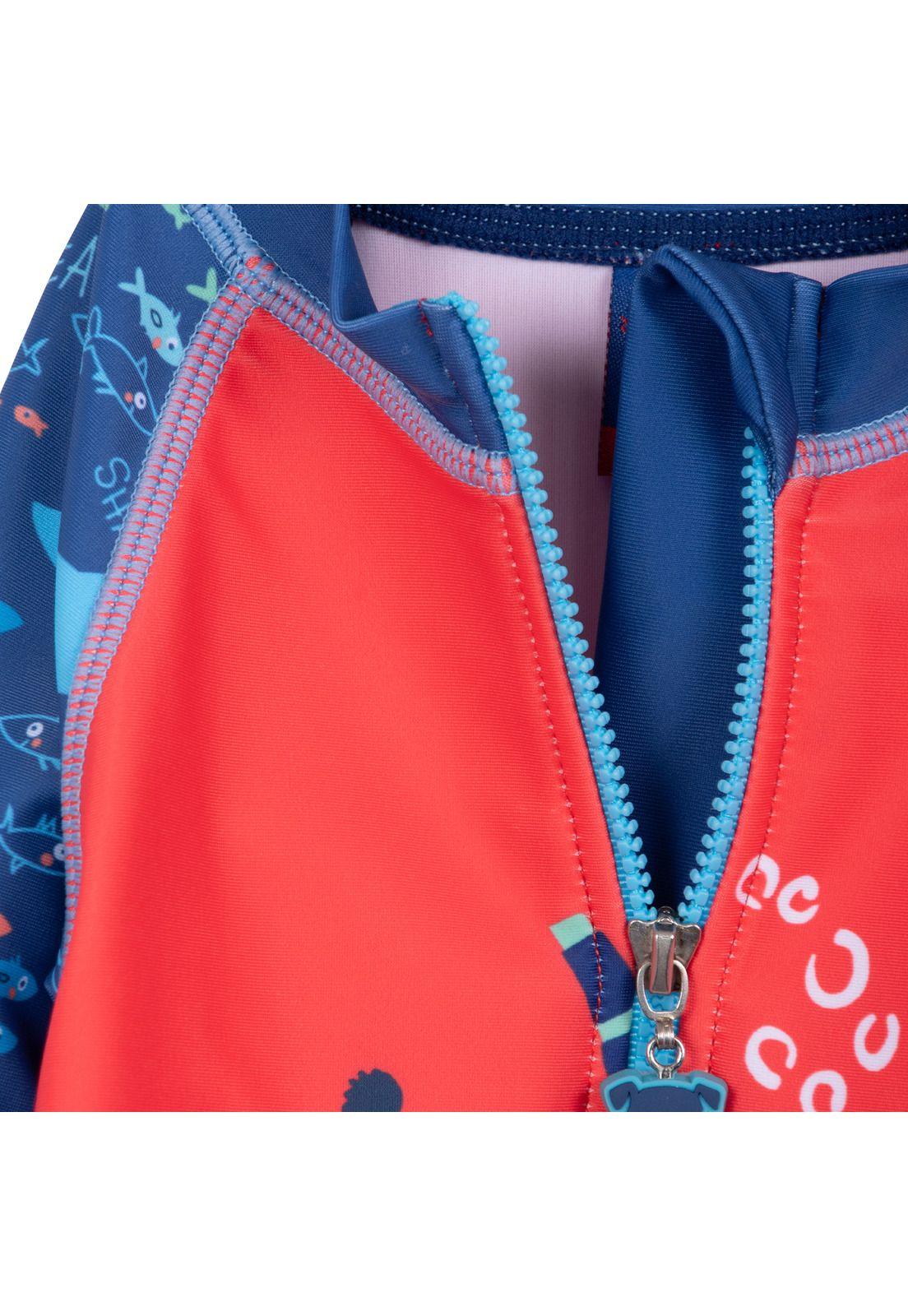 Traje de Baño Bebé Niño 2 Piezas Protección UV Tiburón Rojo Pillin-3