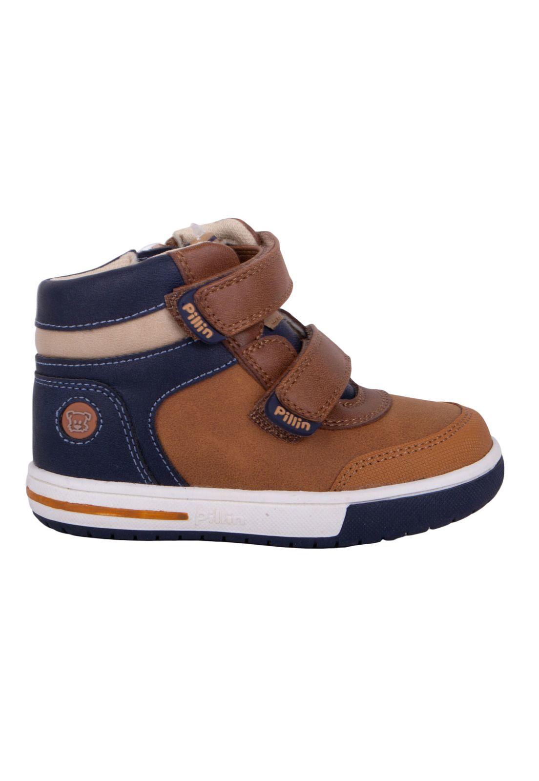 Zapatillas Bebe Niño Café Pillin-2