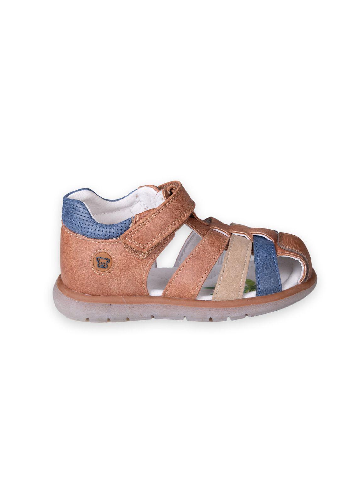 Sandalias Bebe Niño Café Pillin (PZC424-25CAF )-1