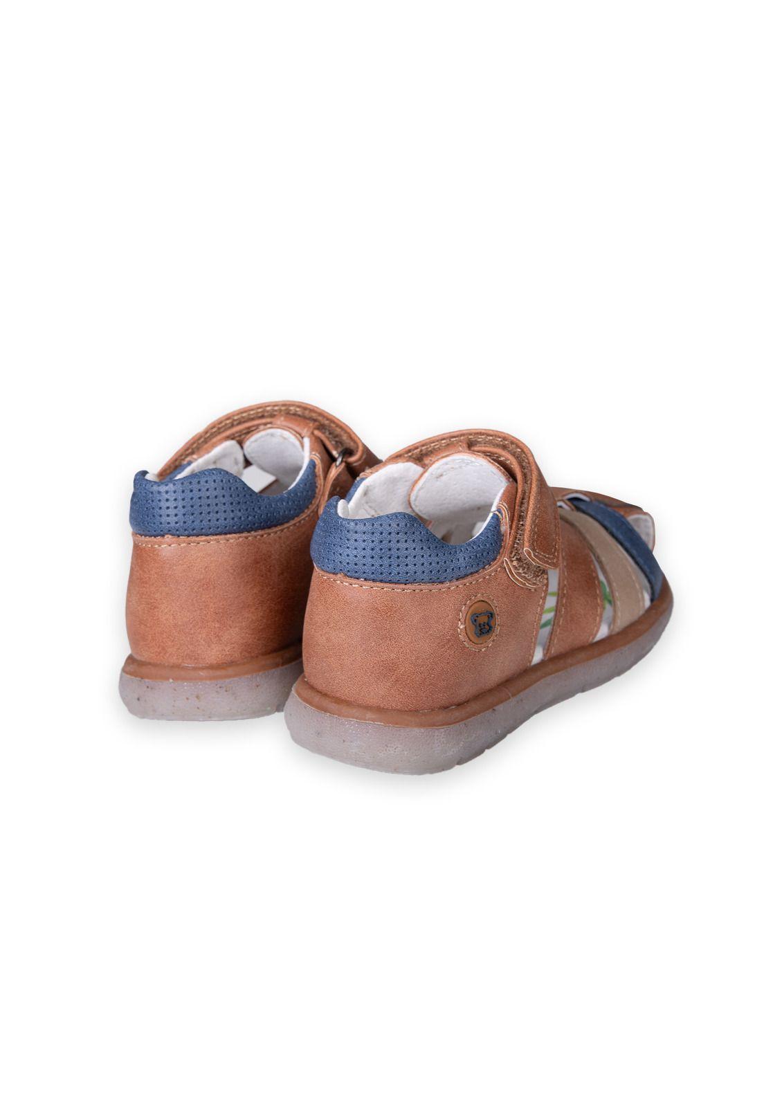 Sandalias Bebe Niño Café Pillin (PZC424-25CAF )-2