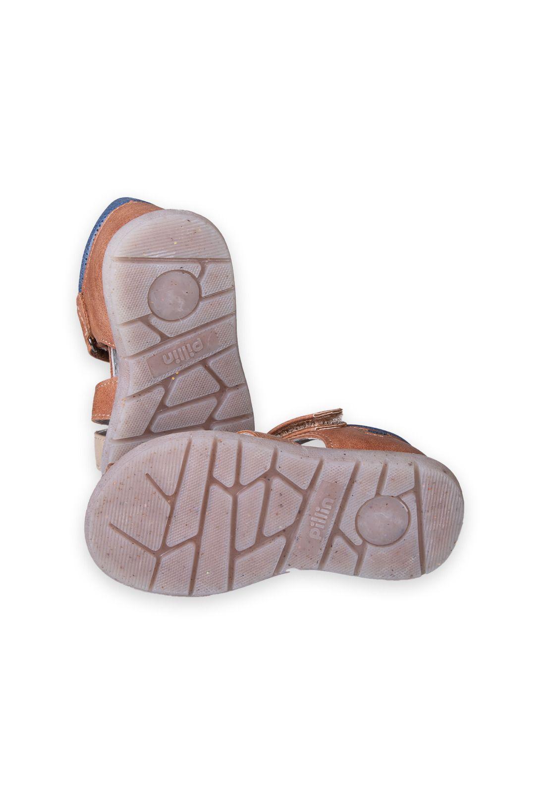 Sandalias Bebe Niño Café Pillin (PZC424-25CAF )-3