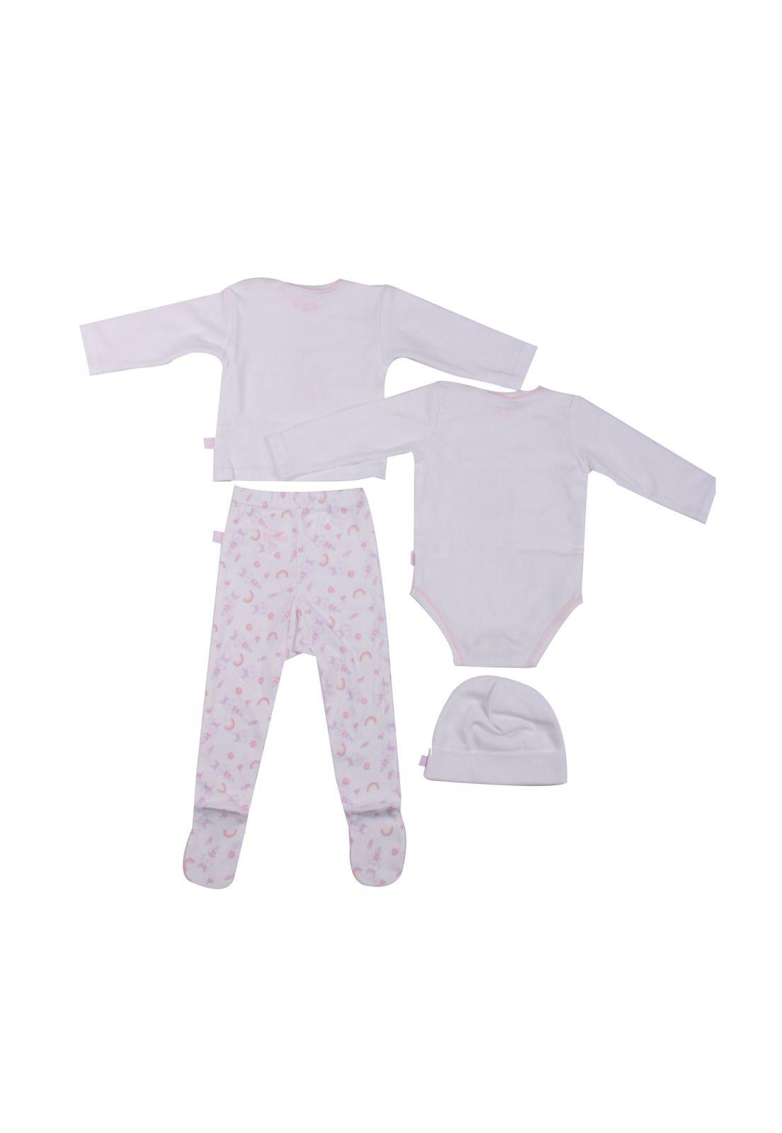 Set 4 Pzas Bebe Niña Multicolor Pillin-4
