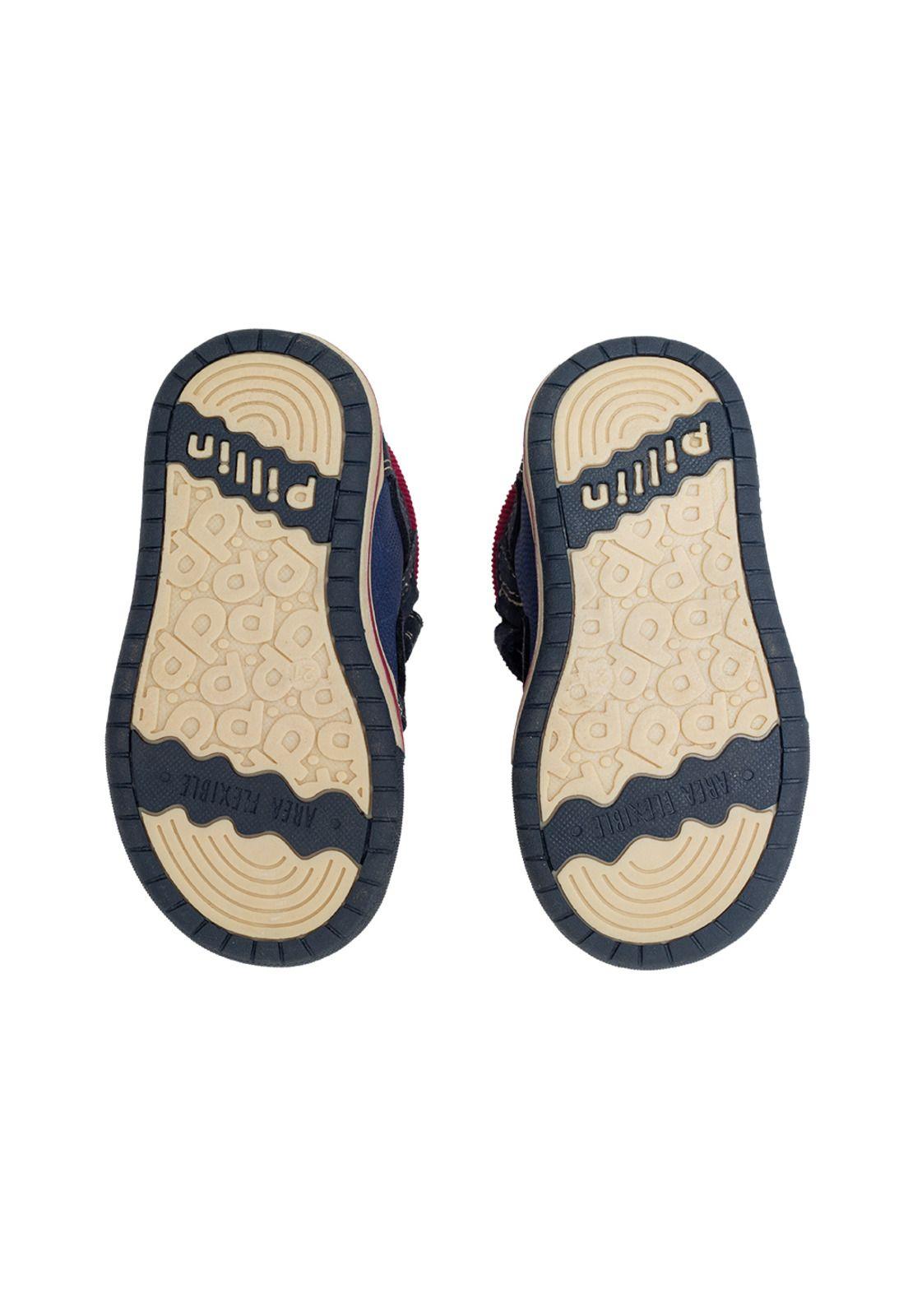 Zapatilla Bebé Niño Azul Pillin-2