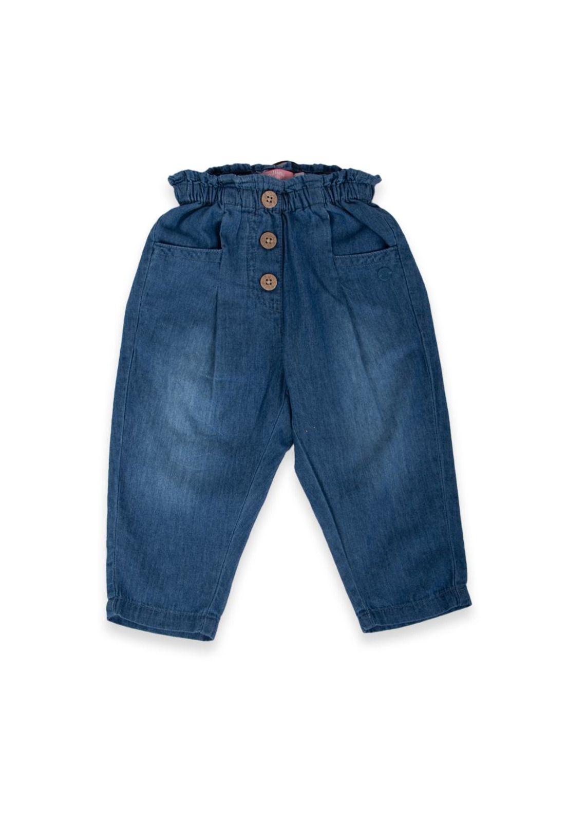 Pantalón Bebé Niña Denim Pillin-0
