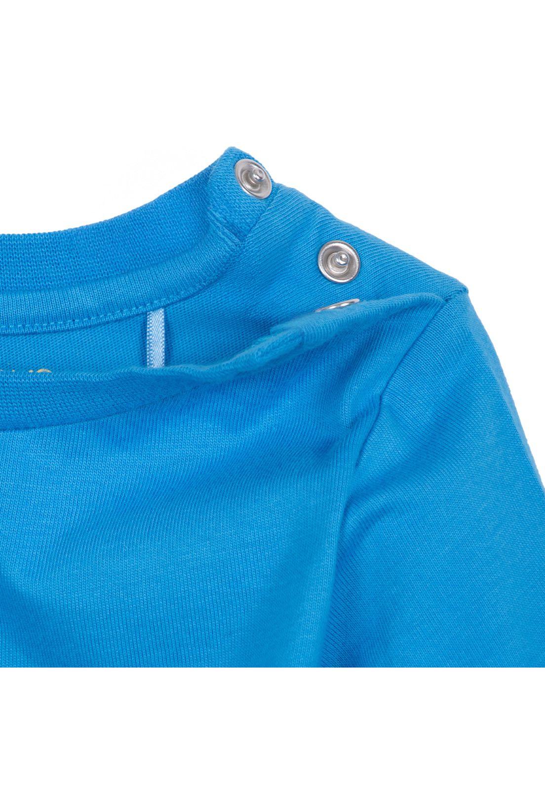 Polera Bebé Niño Manga Larga Estampado Cocodrilo Azulino Pillin-3