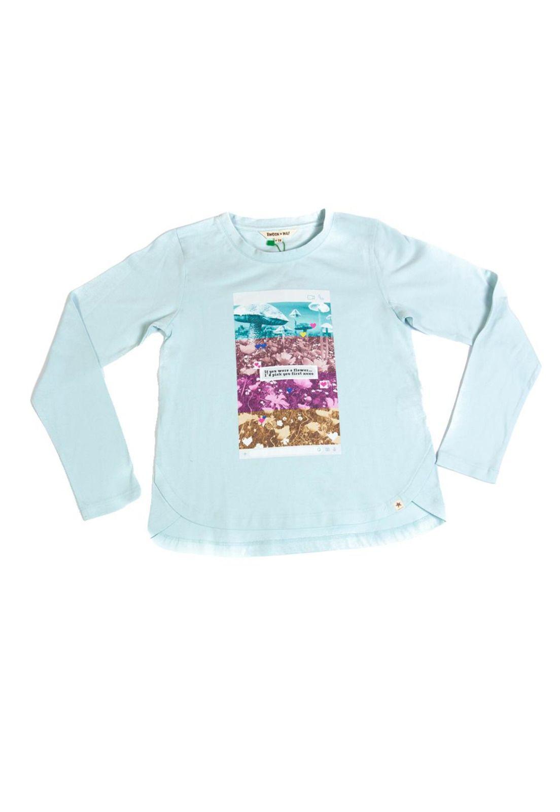 Polera M/L Niña Celeste Pillin-0