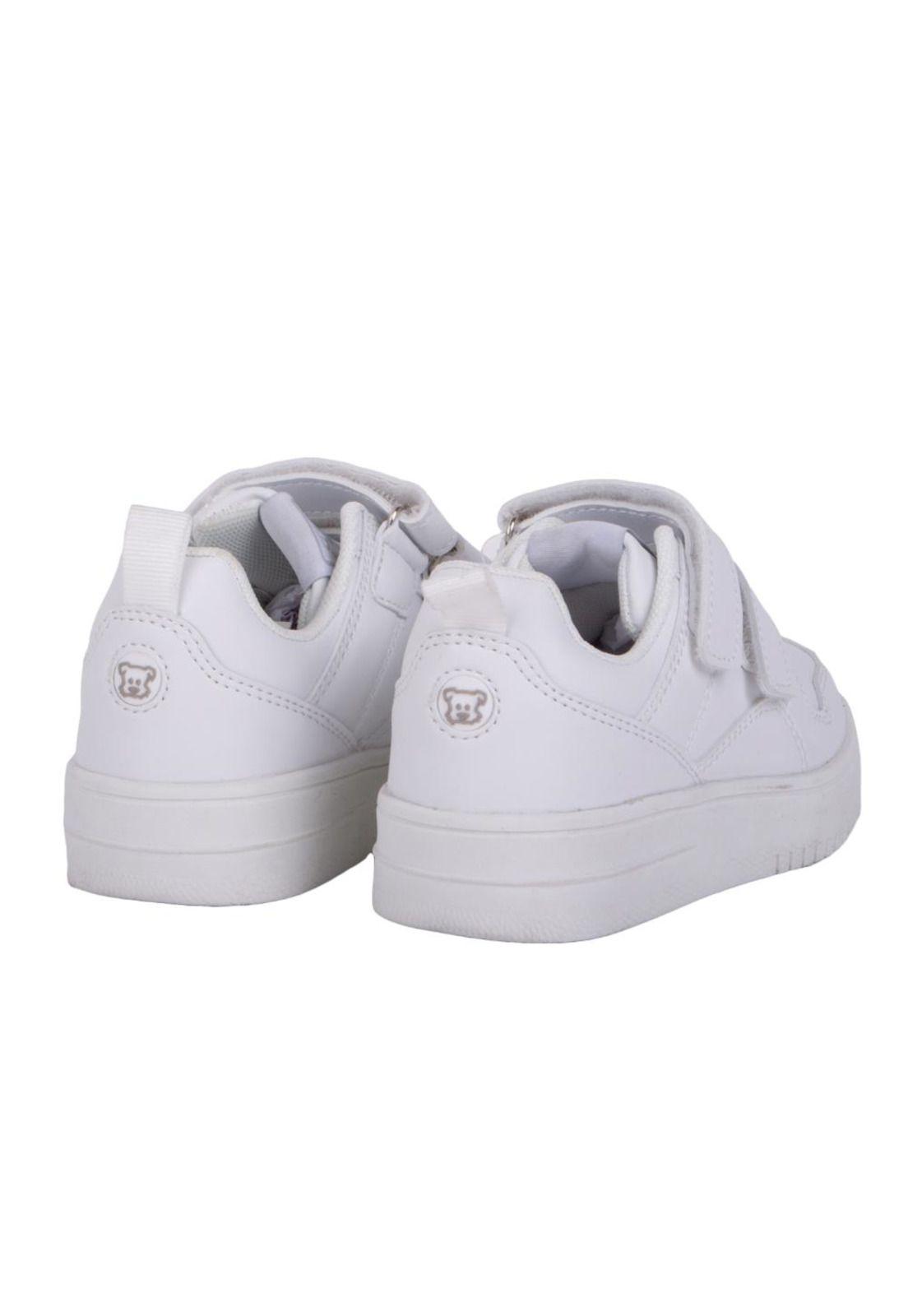 Zapatillas Escolar Unisex Blanco Pillin-4