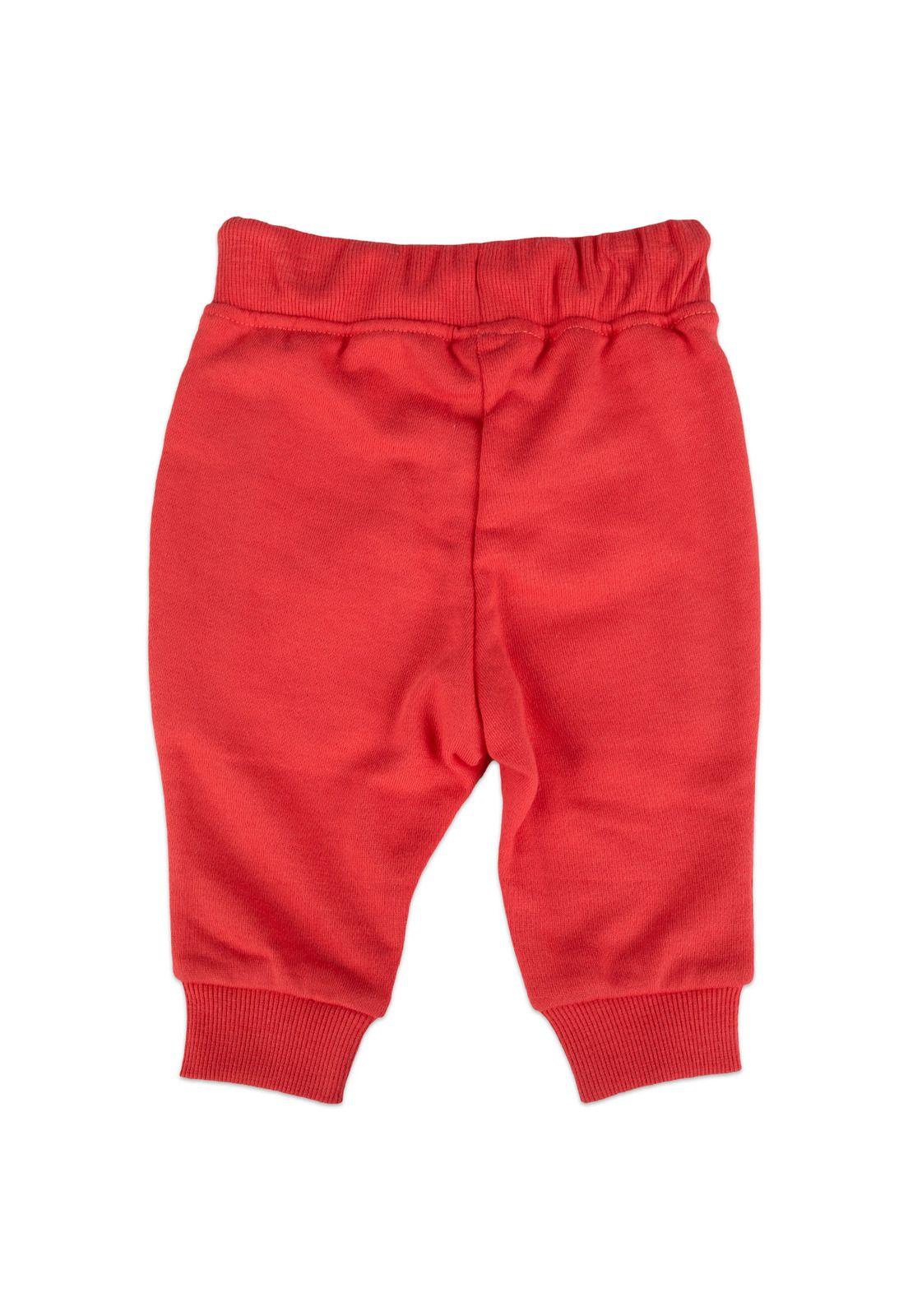 Pantalón Buzo Bebe Niño Rojo Pillin-3