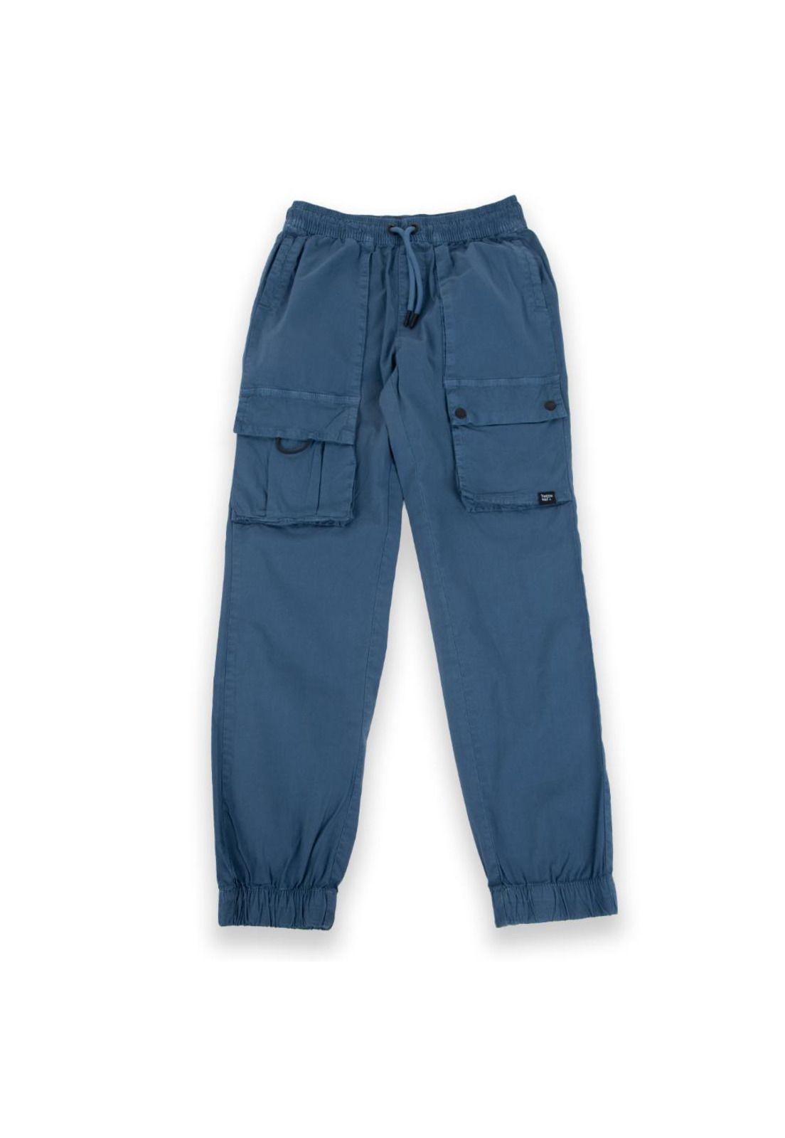 Pantalón Niño Azul petróleo Pillin-0