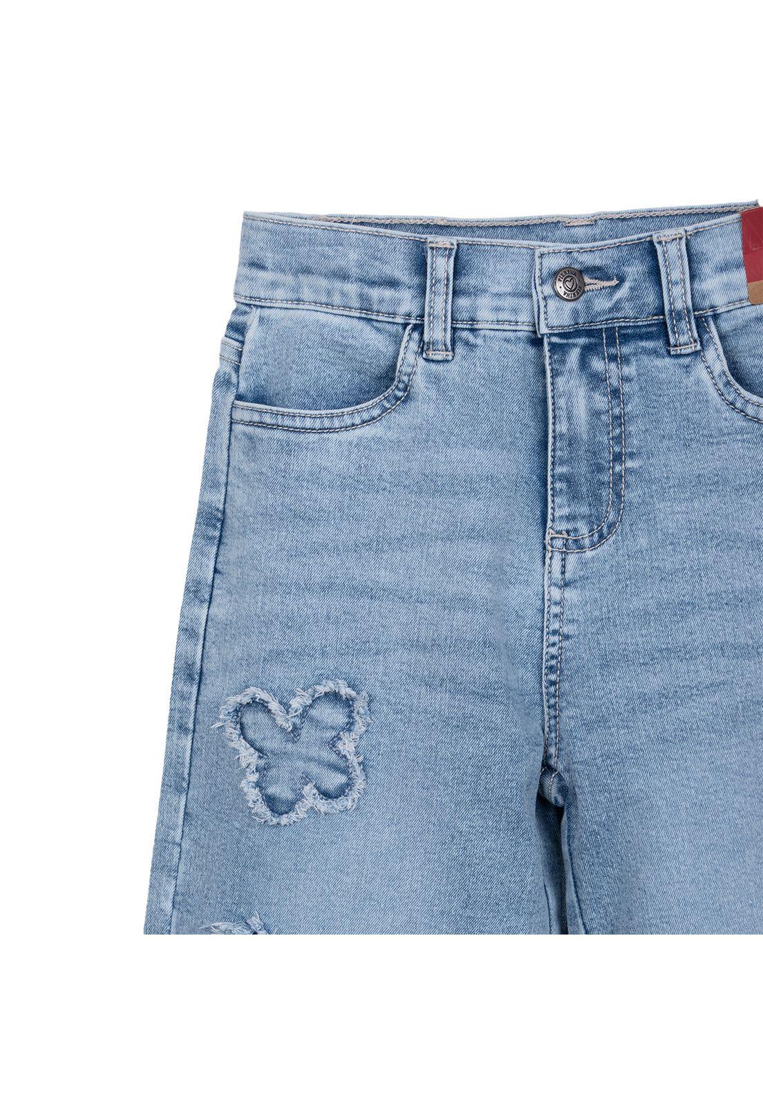 Jeans Niña Baggy con Mariposas Denim Pillin-2