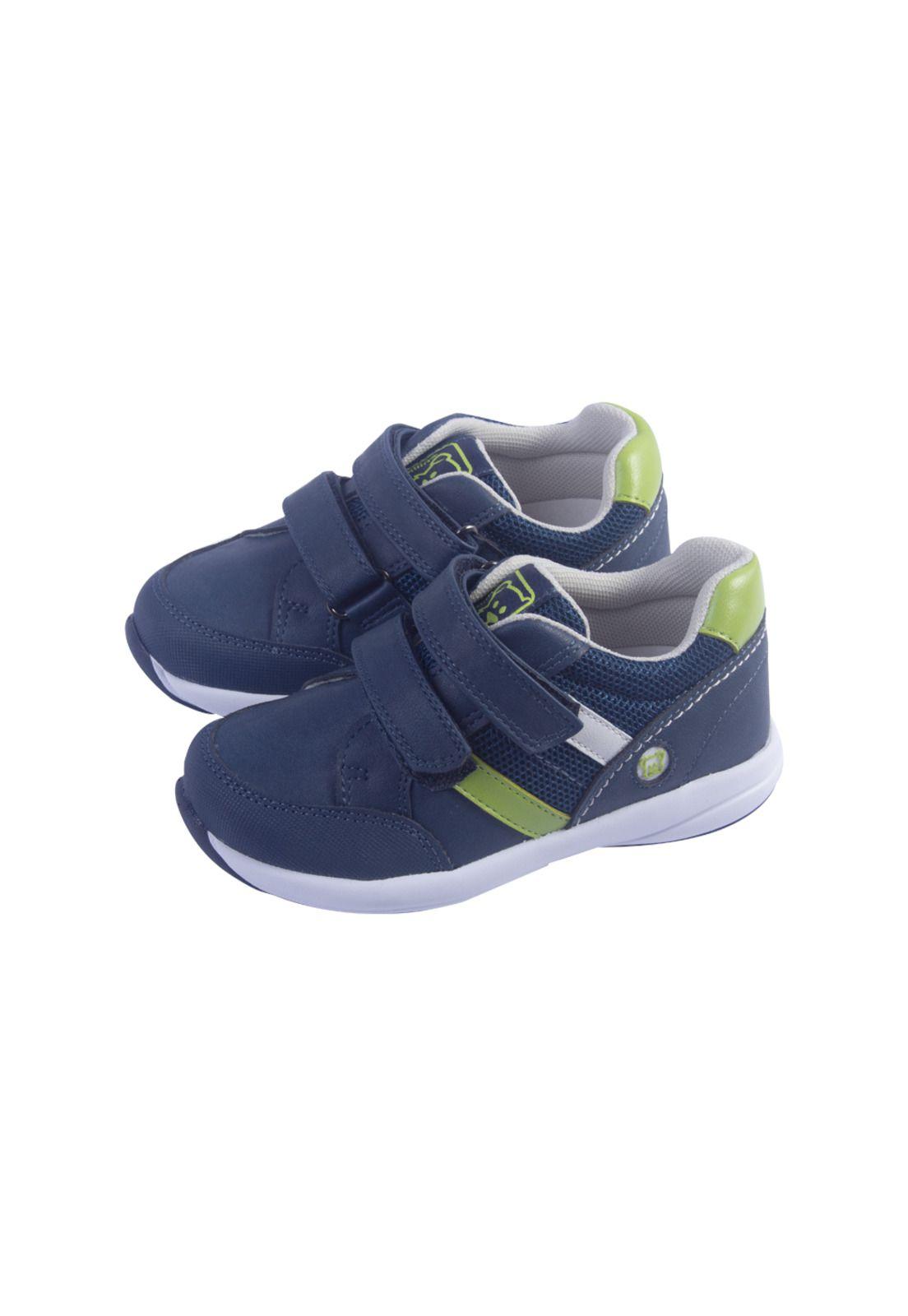 Zapatillas Bebe Niño Azul Pillin-0
