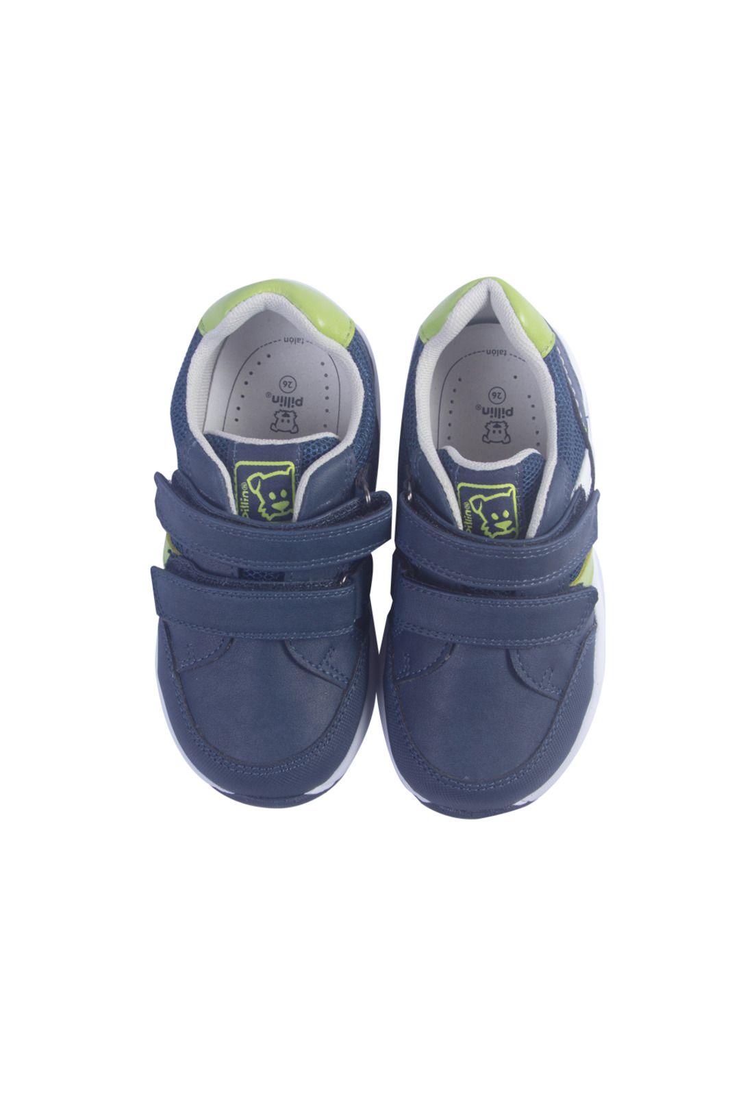 Zapatillas Bebe Niño Azul Pillin-1