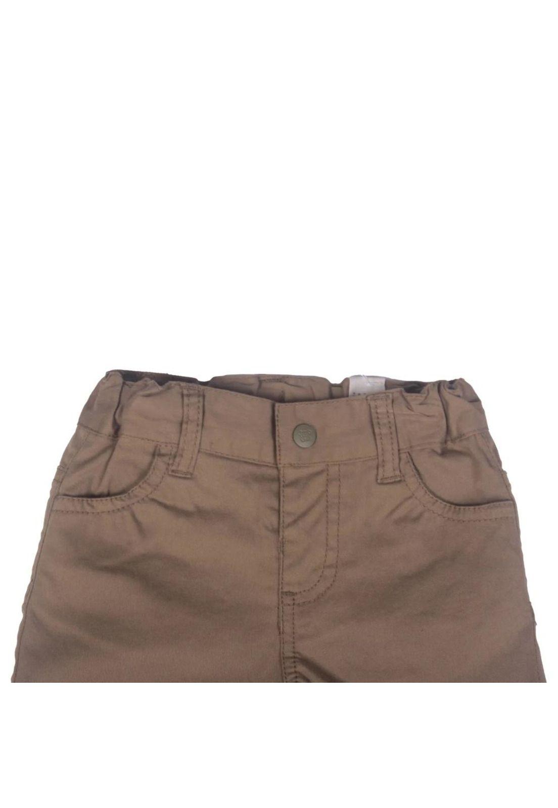 Short Bebe Niño Caqui Pillin-1