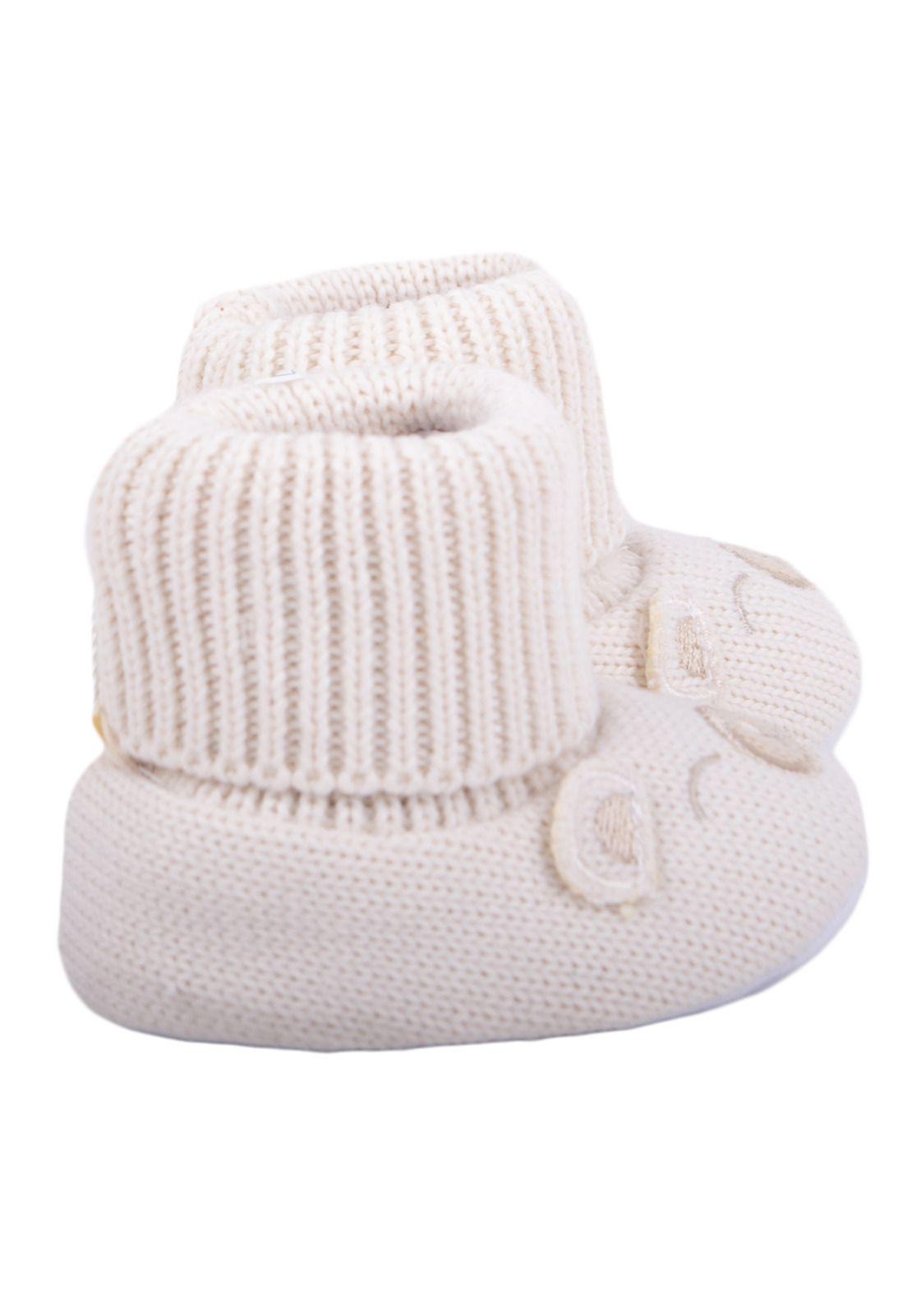 Botin Tejido Bebé Niña Beige Pillin-3
