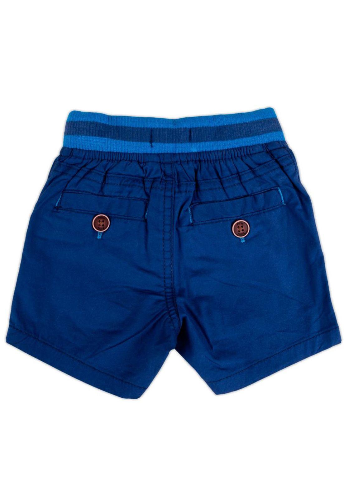 Bermuda Bebe Niño Azul Pillin-2