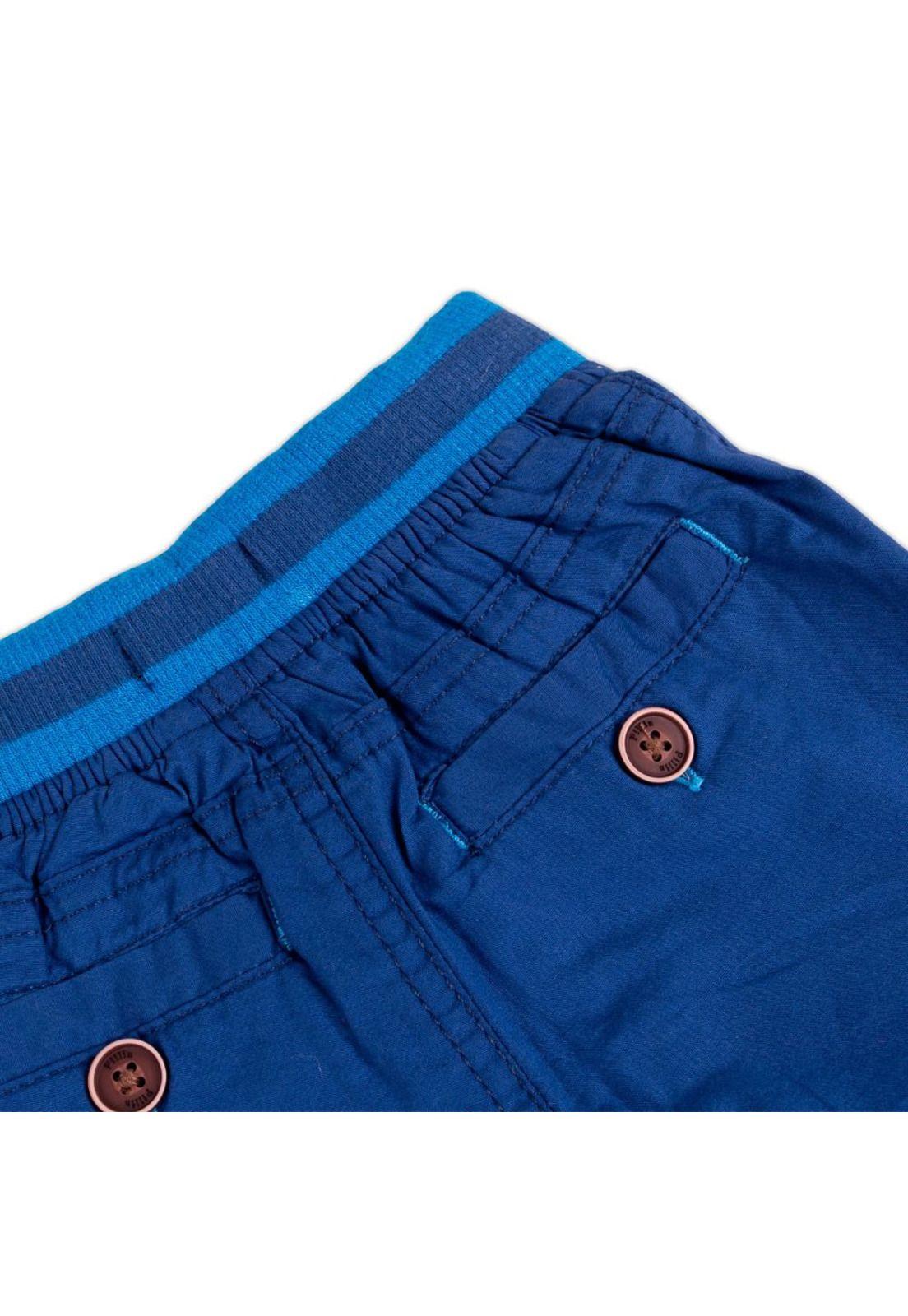 Bermuda Bebe Niño Azul Pillin-3