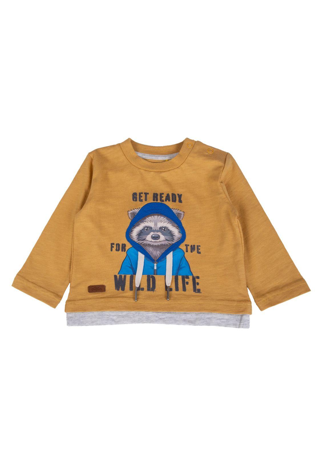 Polera Bebe  Amarillo Pillin ( PVB620-25MOS )-0