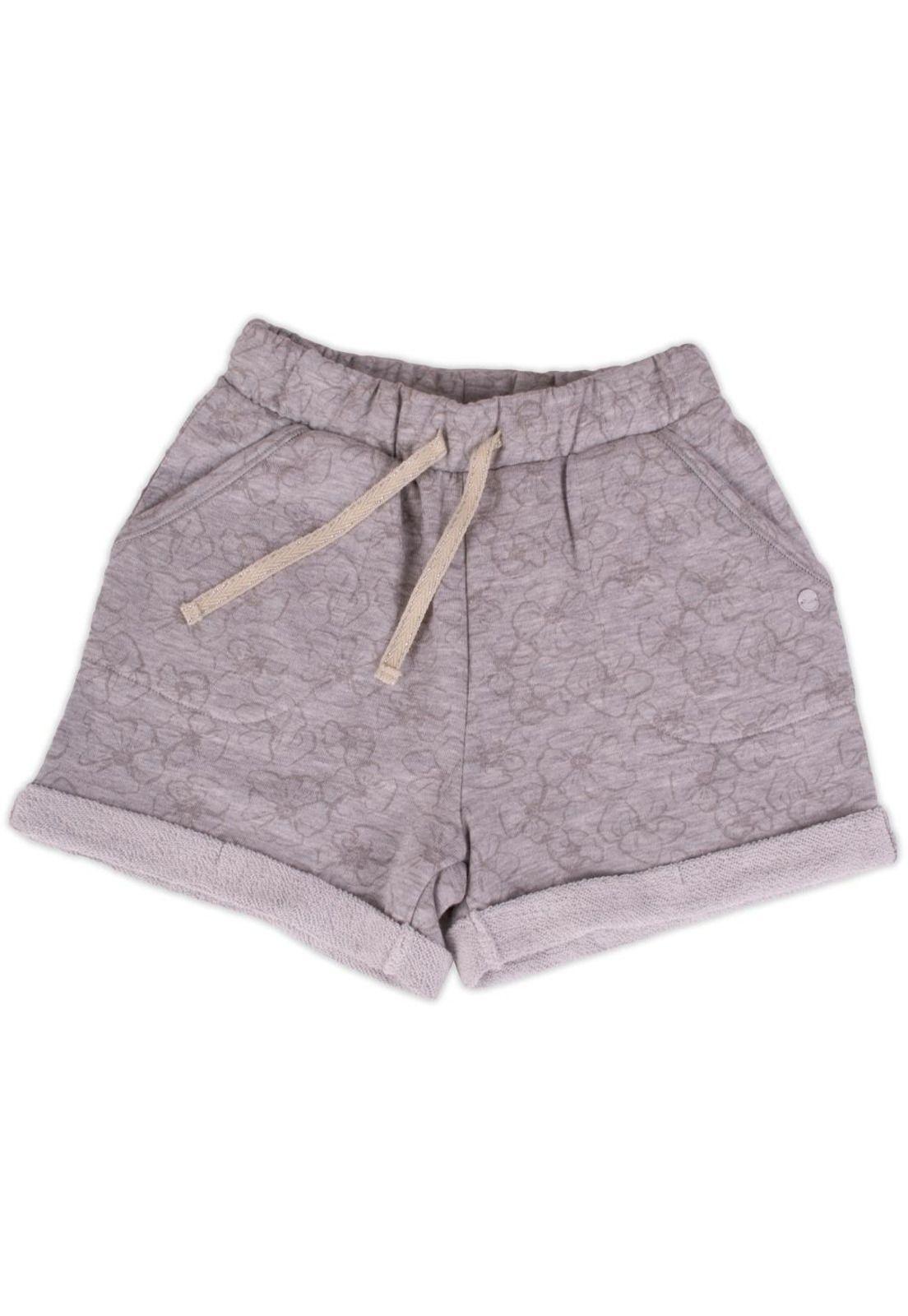 Short Franela Niña Gris Pillin-0