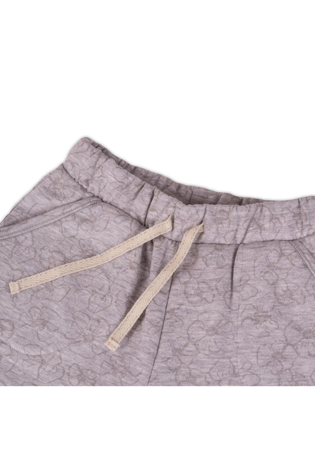 Short Franela Niña Gris Pillin-1