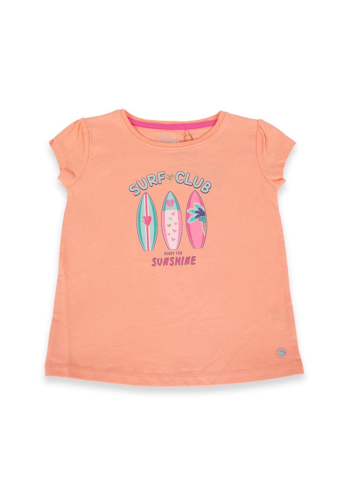 Polera Niña Naranja Pillin-1