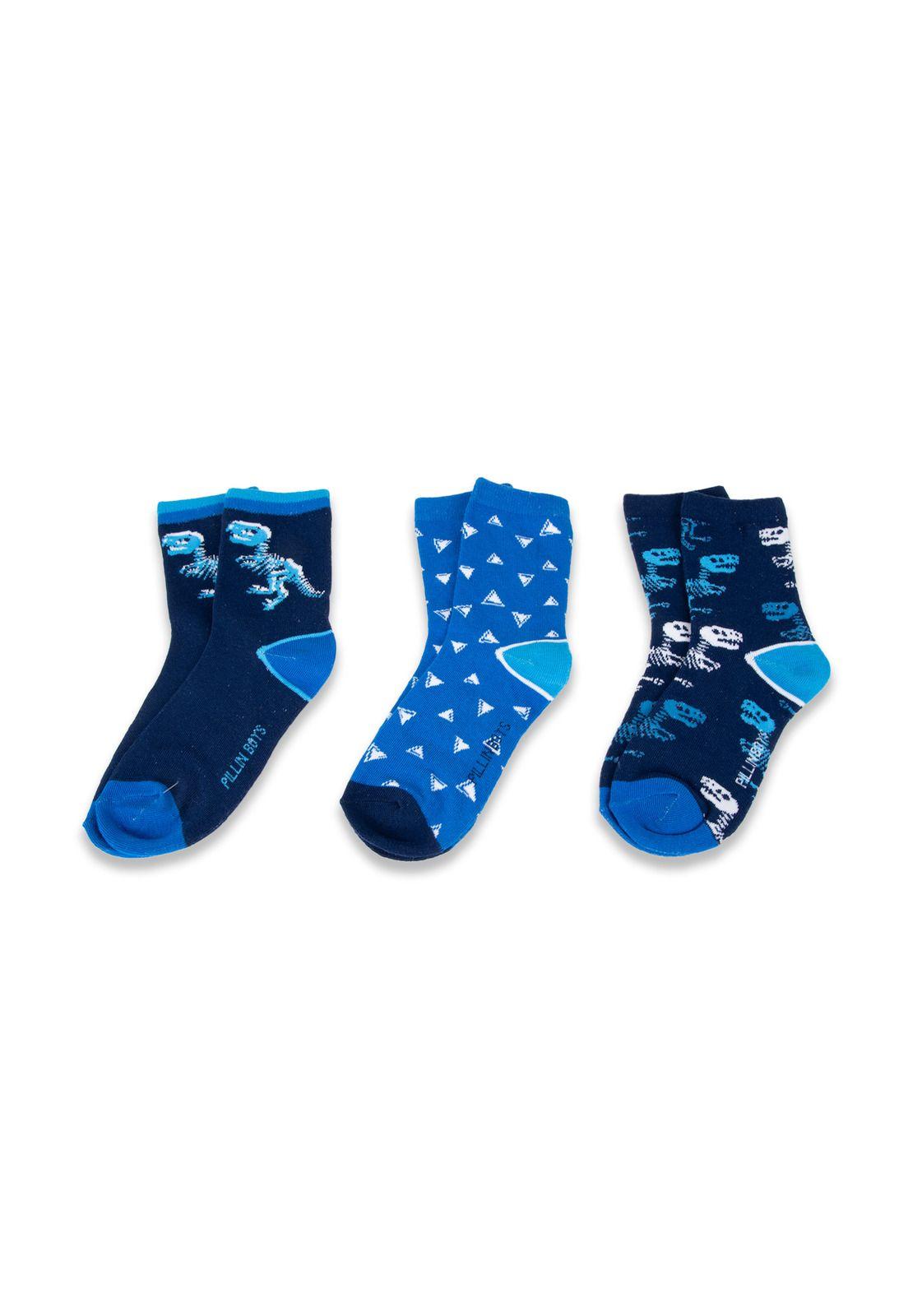 Pack 3 Pzas Calcetines Niño Multicolor Pillin (PAZ124-24SUR)-0
