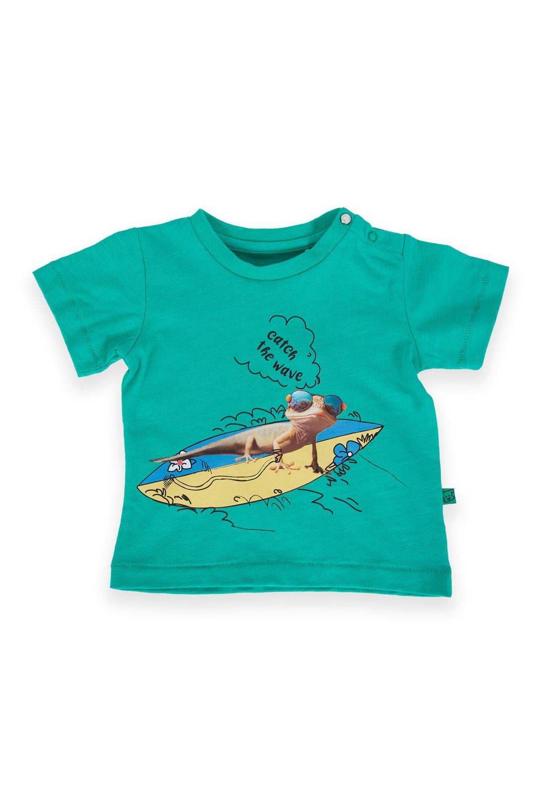 Polera Bebé Niño Verde Pillin-0