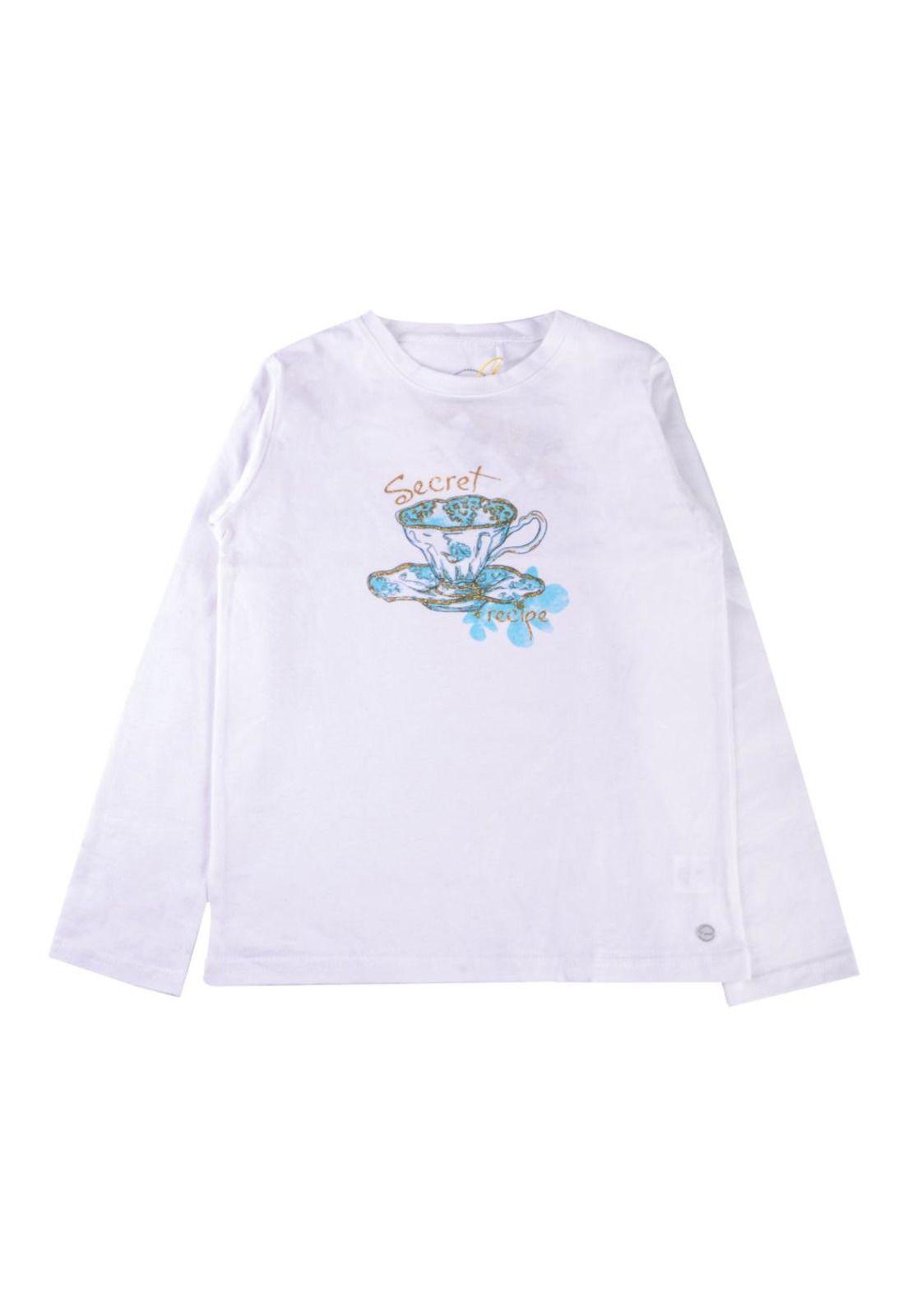 Polera Manga Larga Niña Crudo Pillin-0