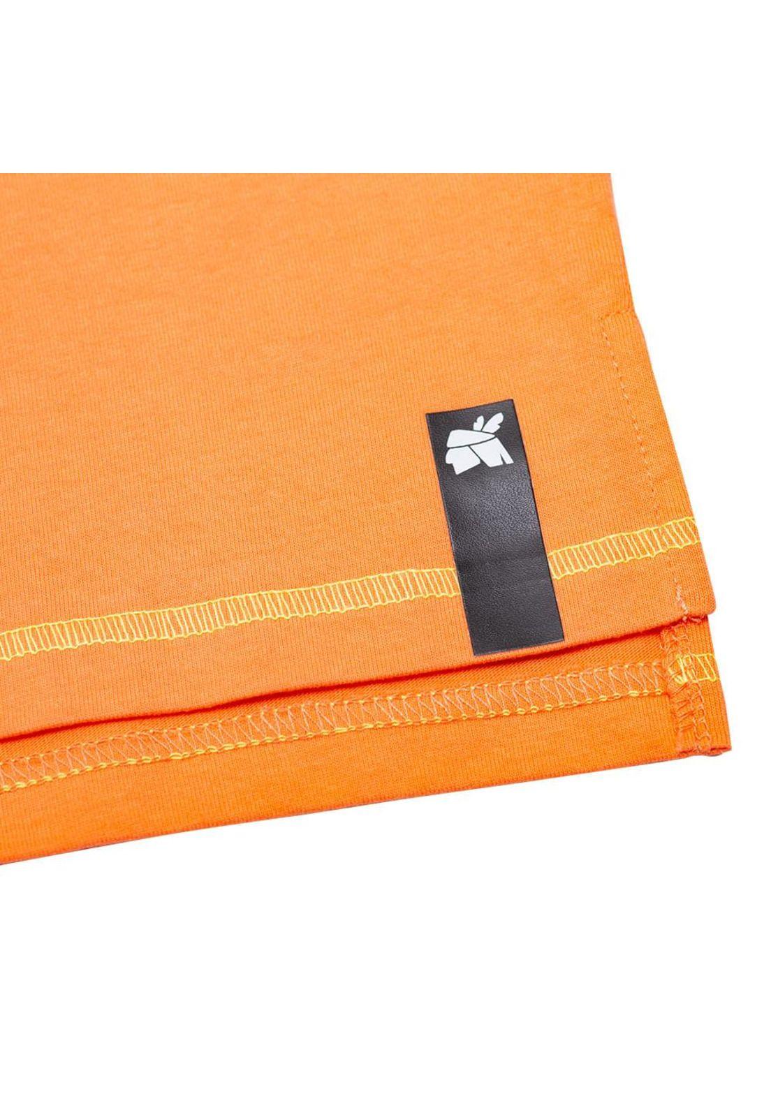 Polera Niño Naranja Pillin-2