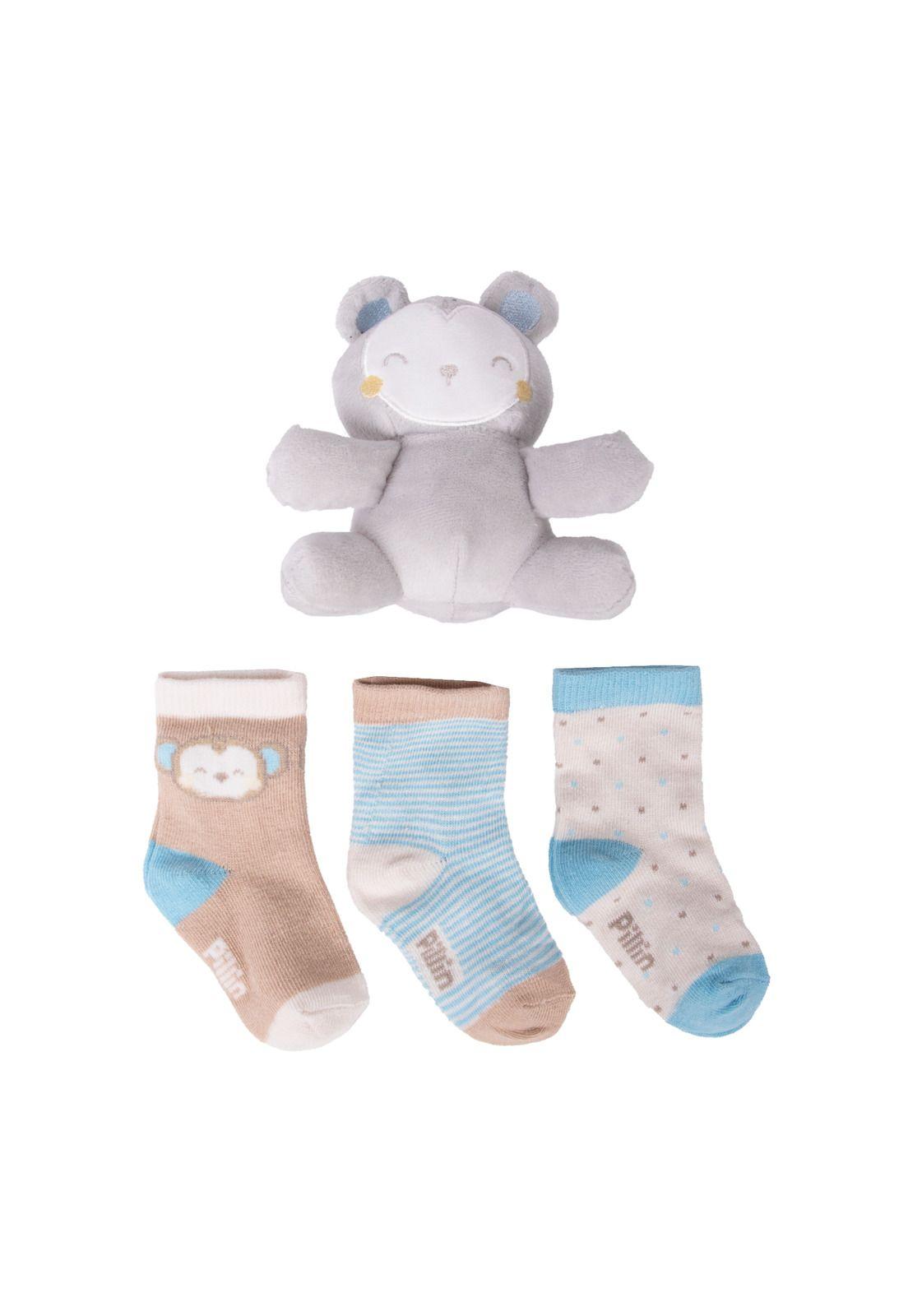 Peluche Recién Nacido Blanco Niño Pillin (PRB341-25BEI)-0