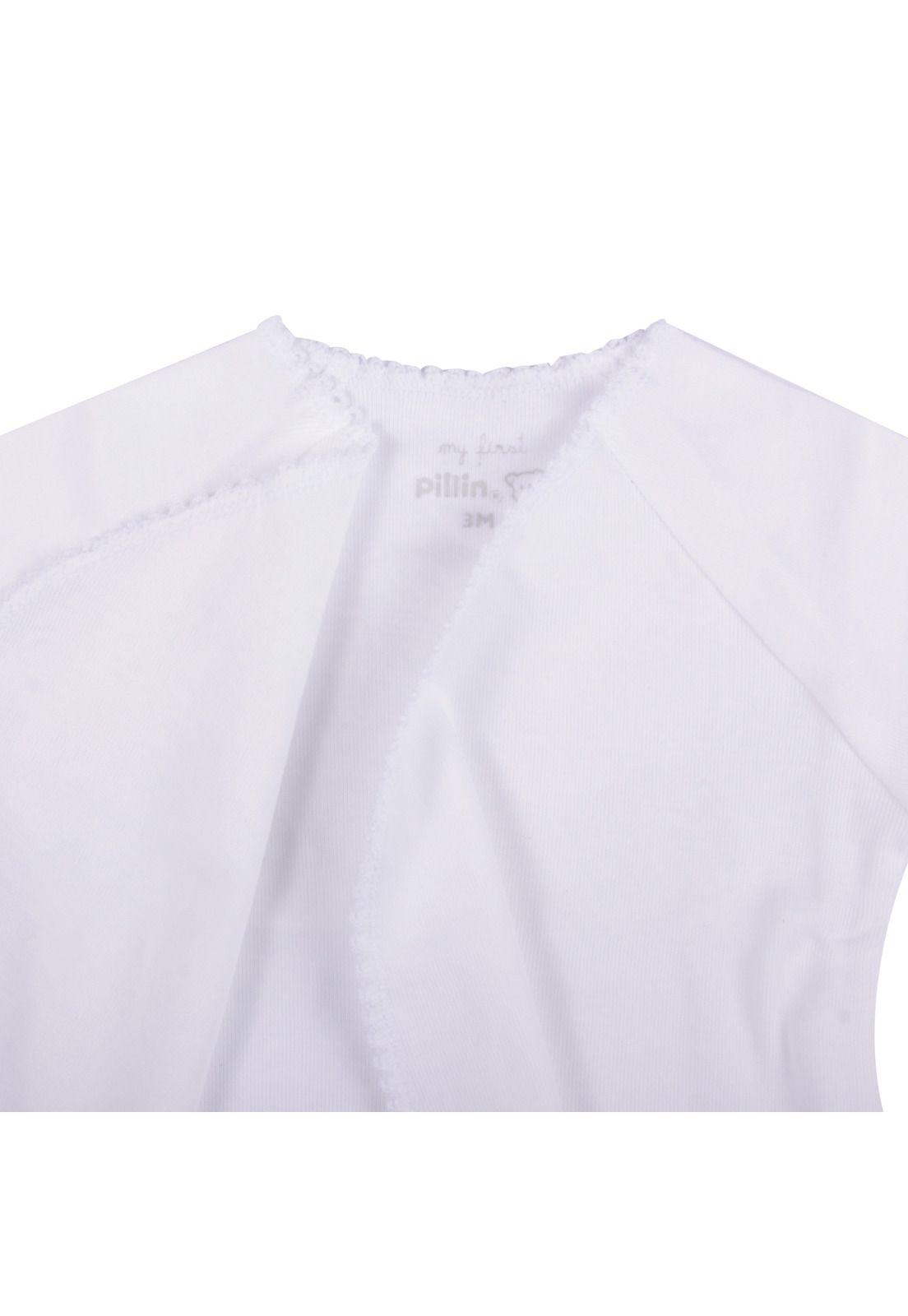 Set 2 Pzas Chambrita Unisex Blanco Pillin-3