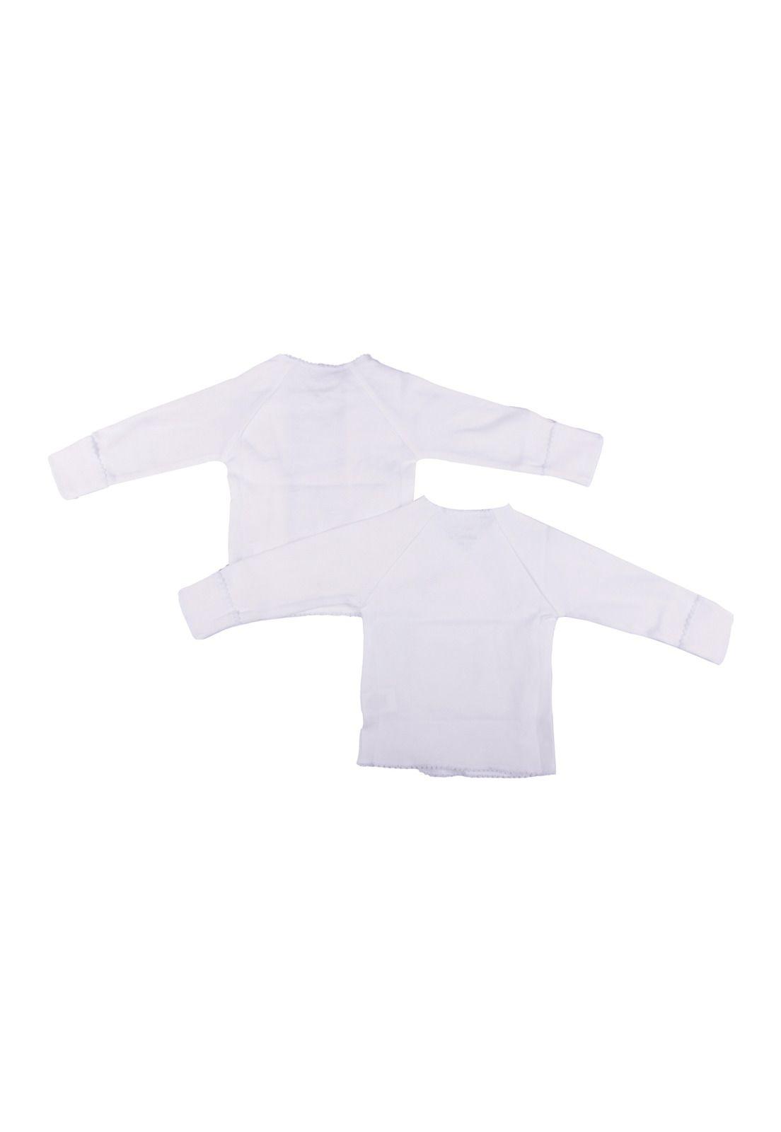 Set 2 Pzas Chambrita Unisex Blanco Pillin-4