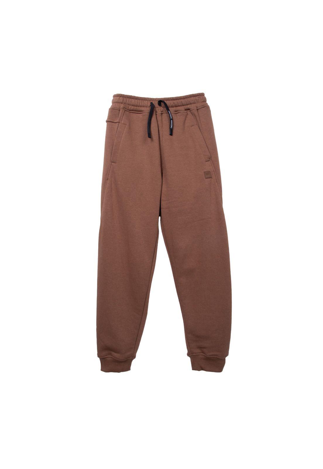 Pantalón Buzo  Café Niño Pillin (TVD520-26CHO)-0