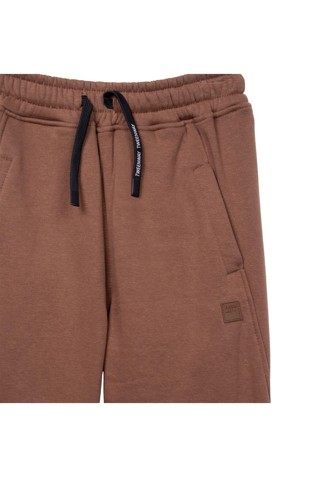 Pantalón Buzo  Café Niño Pillin (TVD520-26CHO)-2