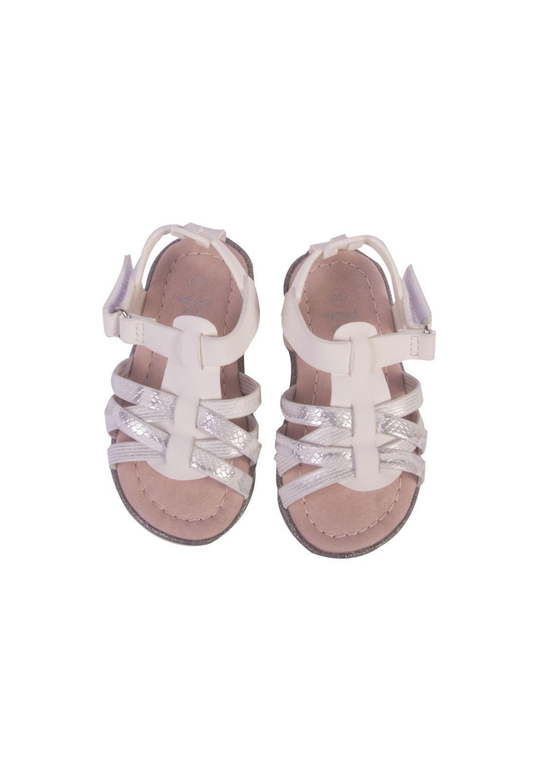 Sandalias Bebe Niña Blanco Pillin-2