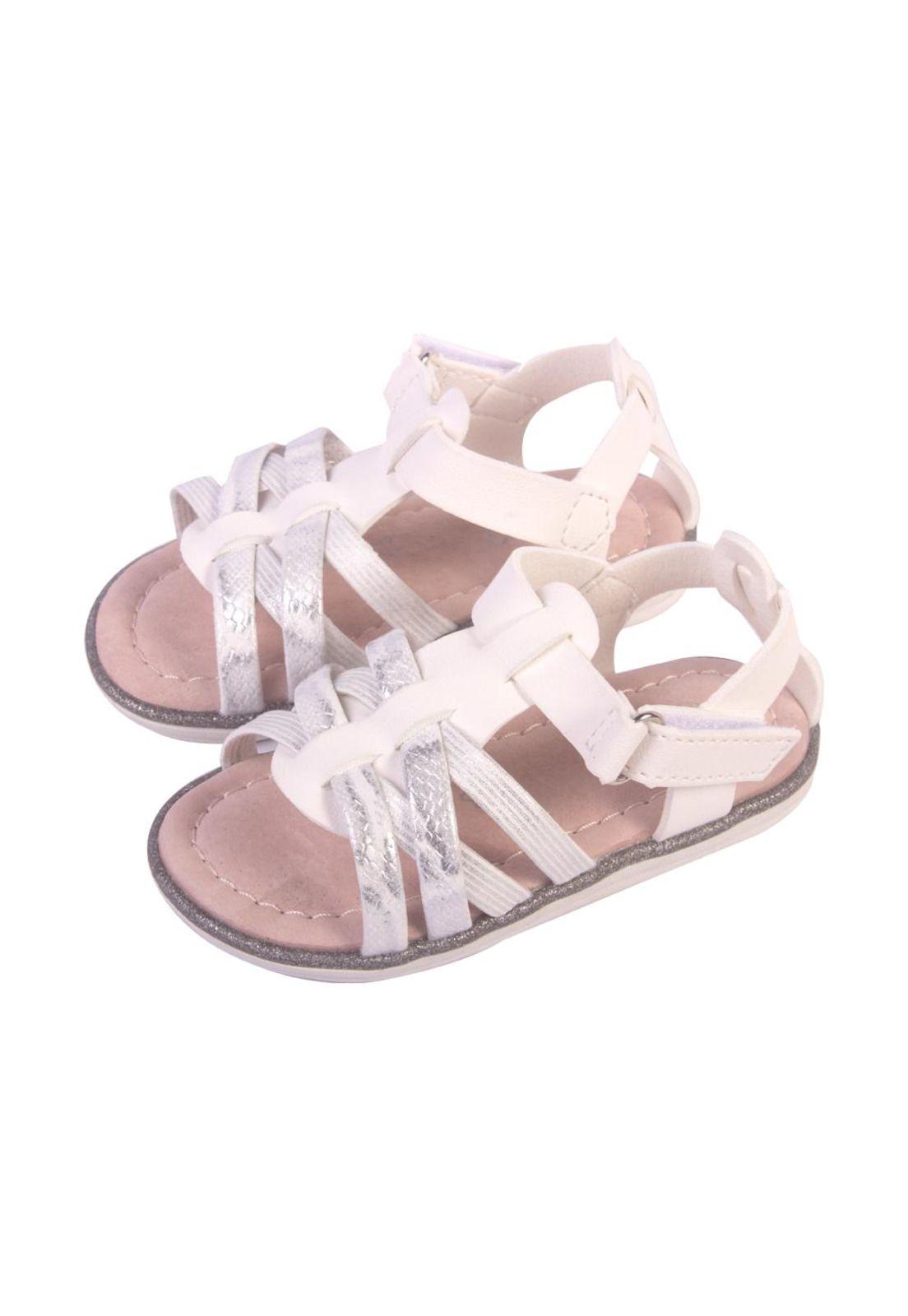 Sandalias Bebe Niña Blanco Pillin-0