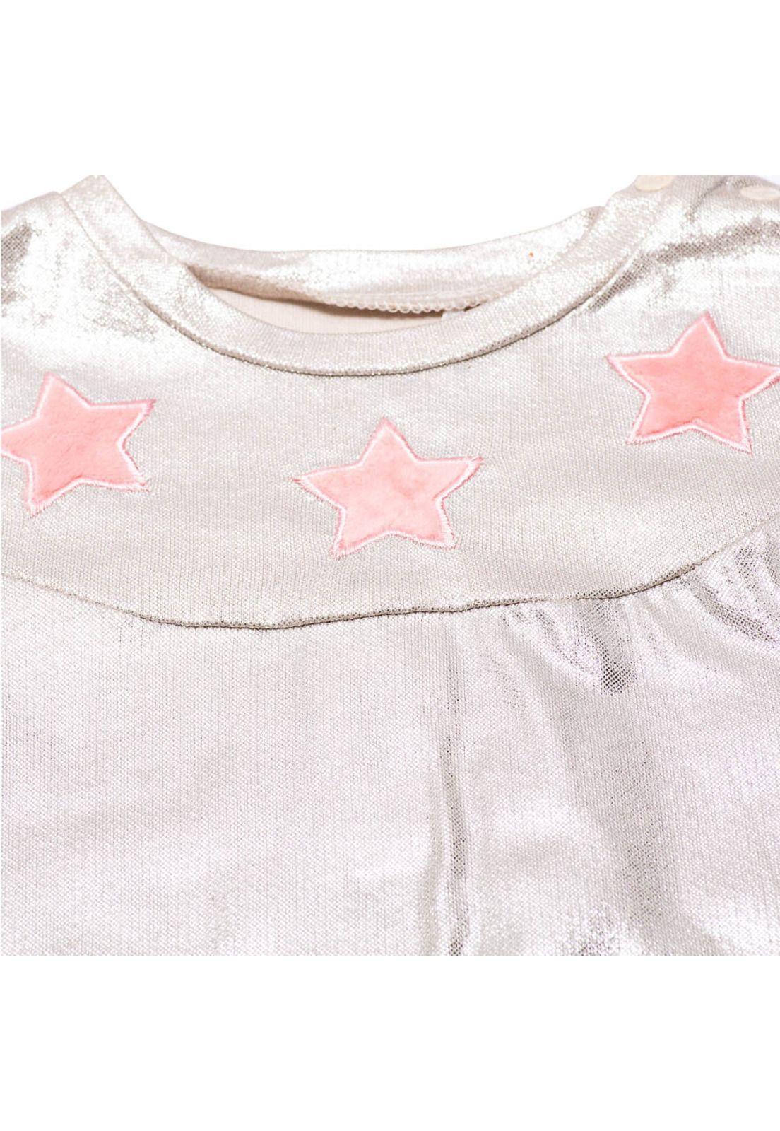 Polera Manga Larga Bebé Algodón Invierno Niña Beige-2