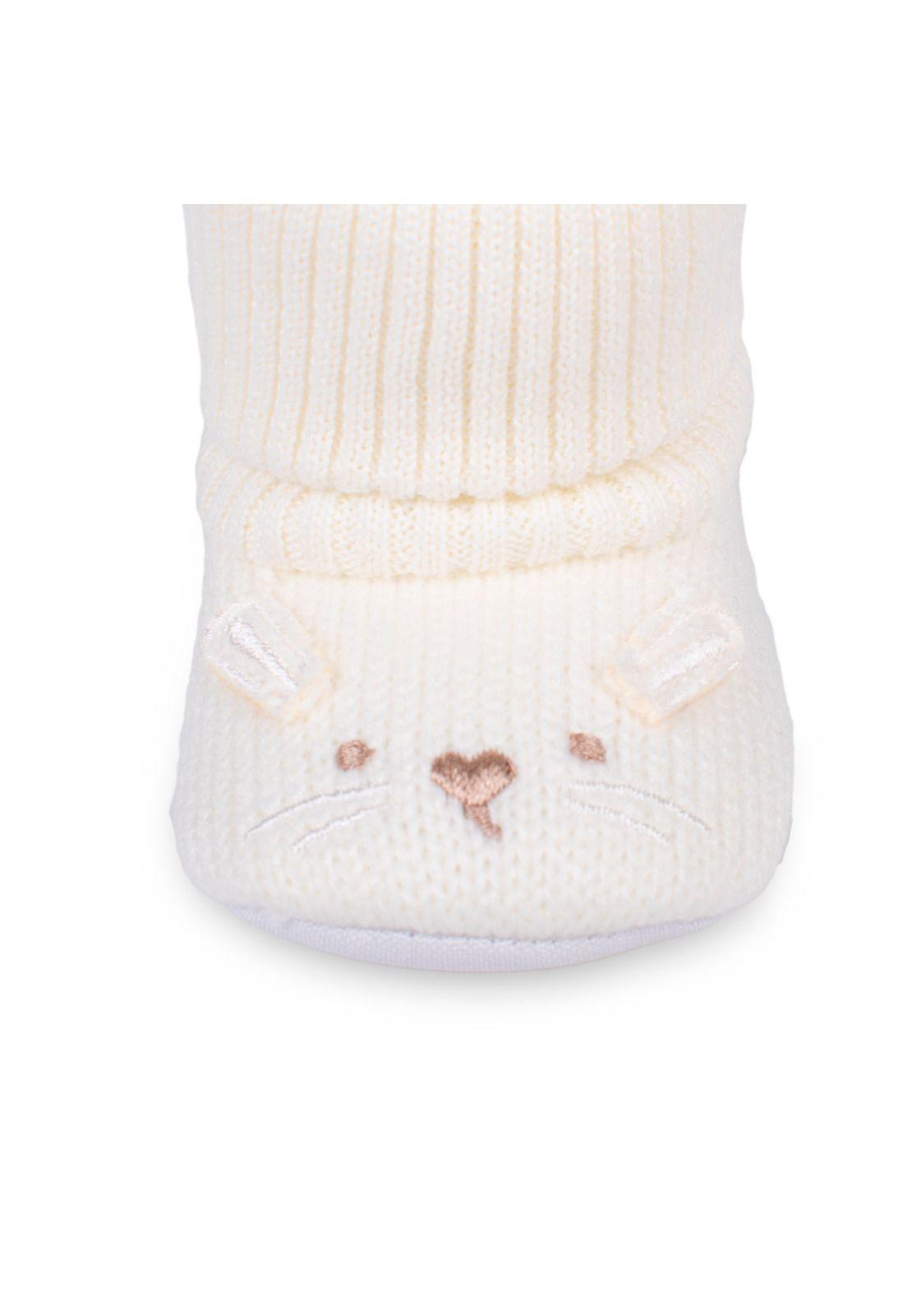 Pantufla Niña Blanco Pillin (PZD101-26CRU)-4