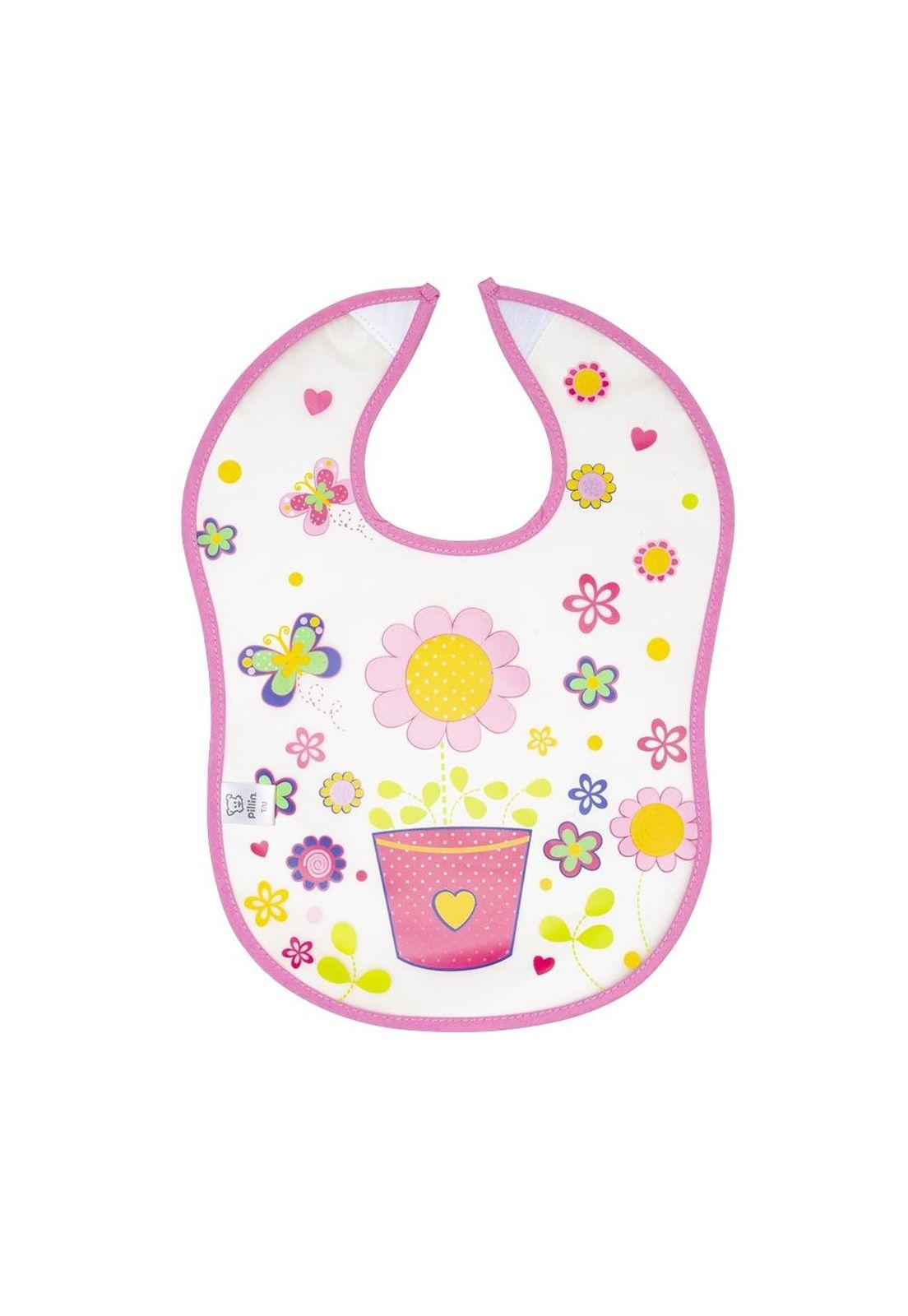 Babero Niño Rosado Pillín-0