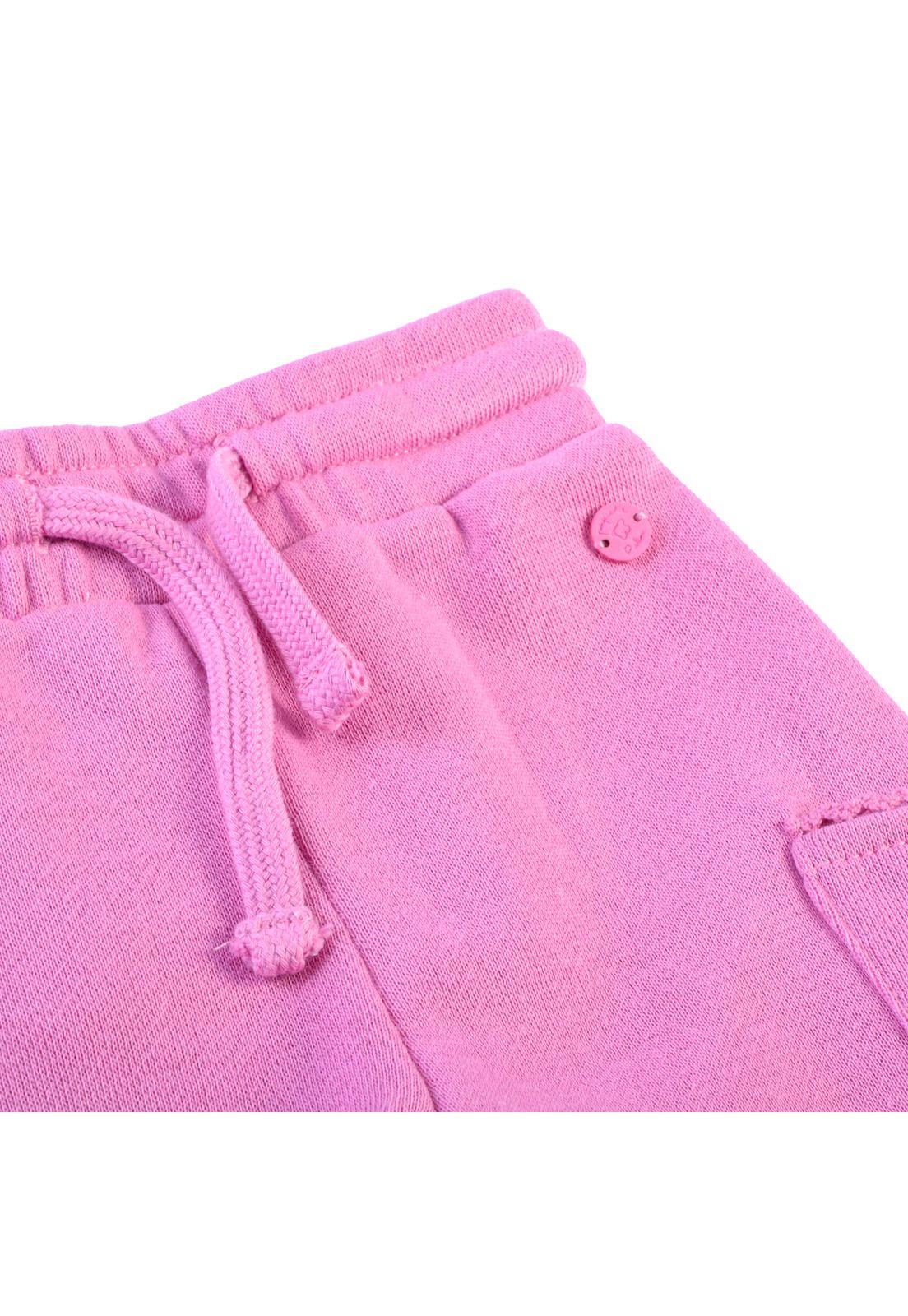 Pantalón Buzo Bebé Niña Rosado Pillin-2