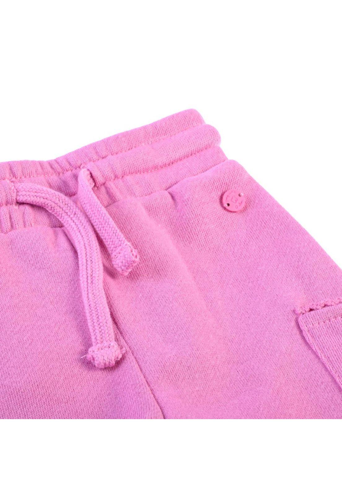 Pantalón Buzo Bebé Niña Rosado Pillin-2