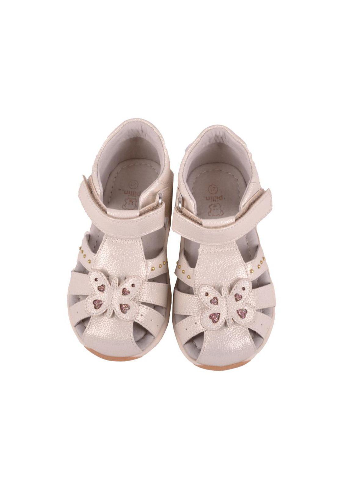 Sandalias Bebe Niña Dorado Pillin-1