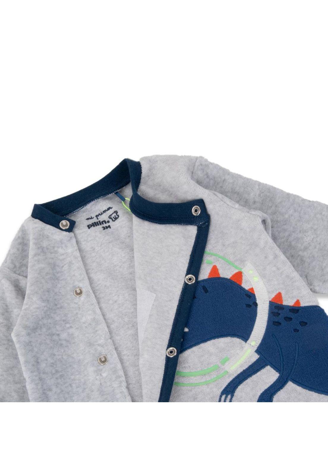 Osito Bebé Niño Gris claro Pillin-2