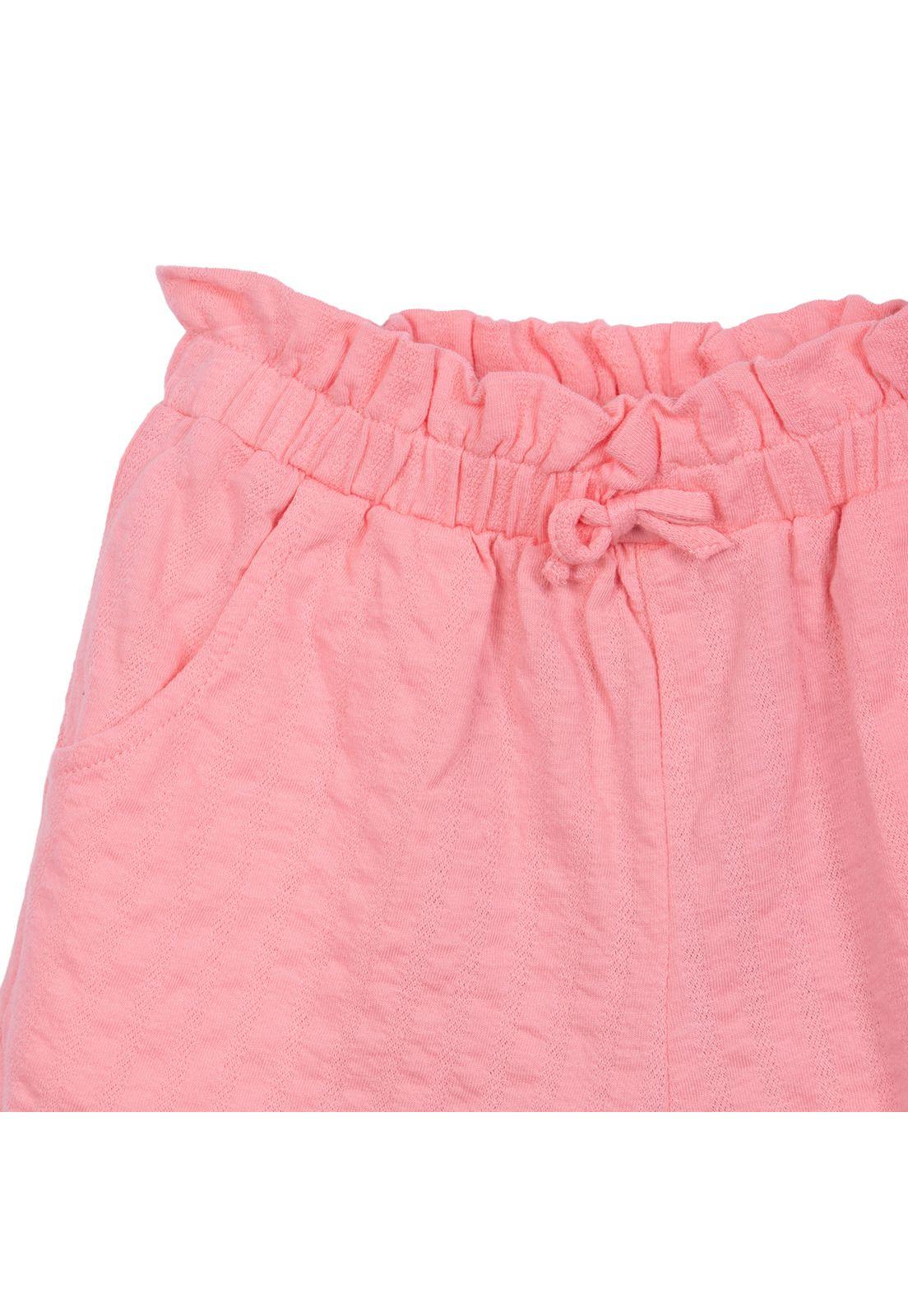 Short Niña Cintura Elasticada Salmón Pillin-2