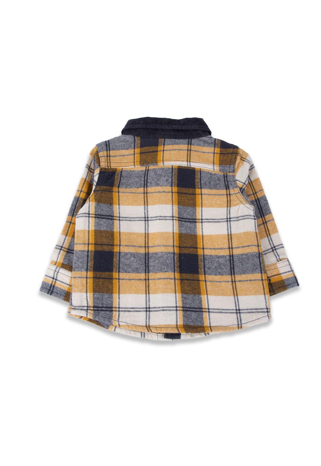 Camisa Bebé Niño Mostaza Pillin-2
