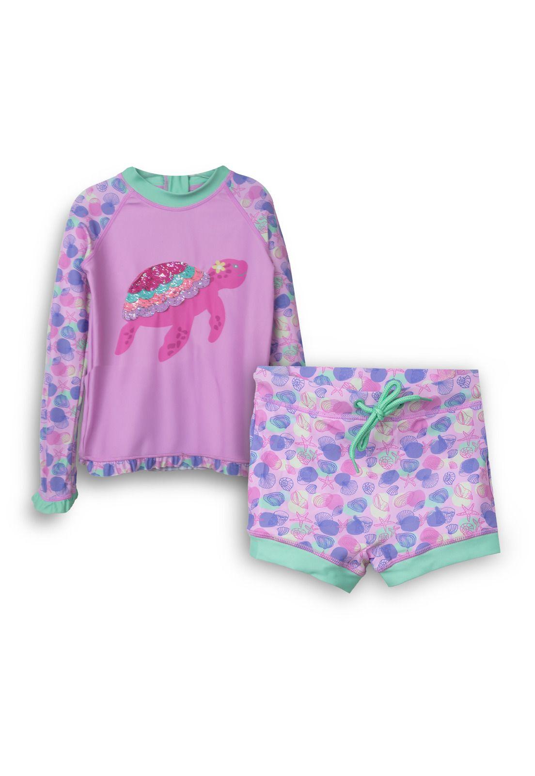 Traje de Baño  Niña Rosado Pillin (PVC858-25ROS)-0