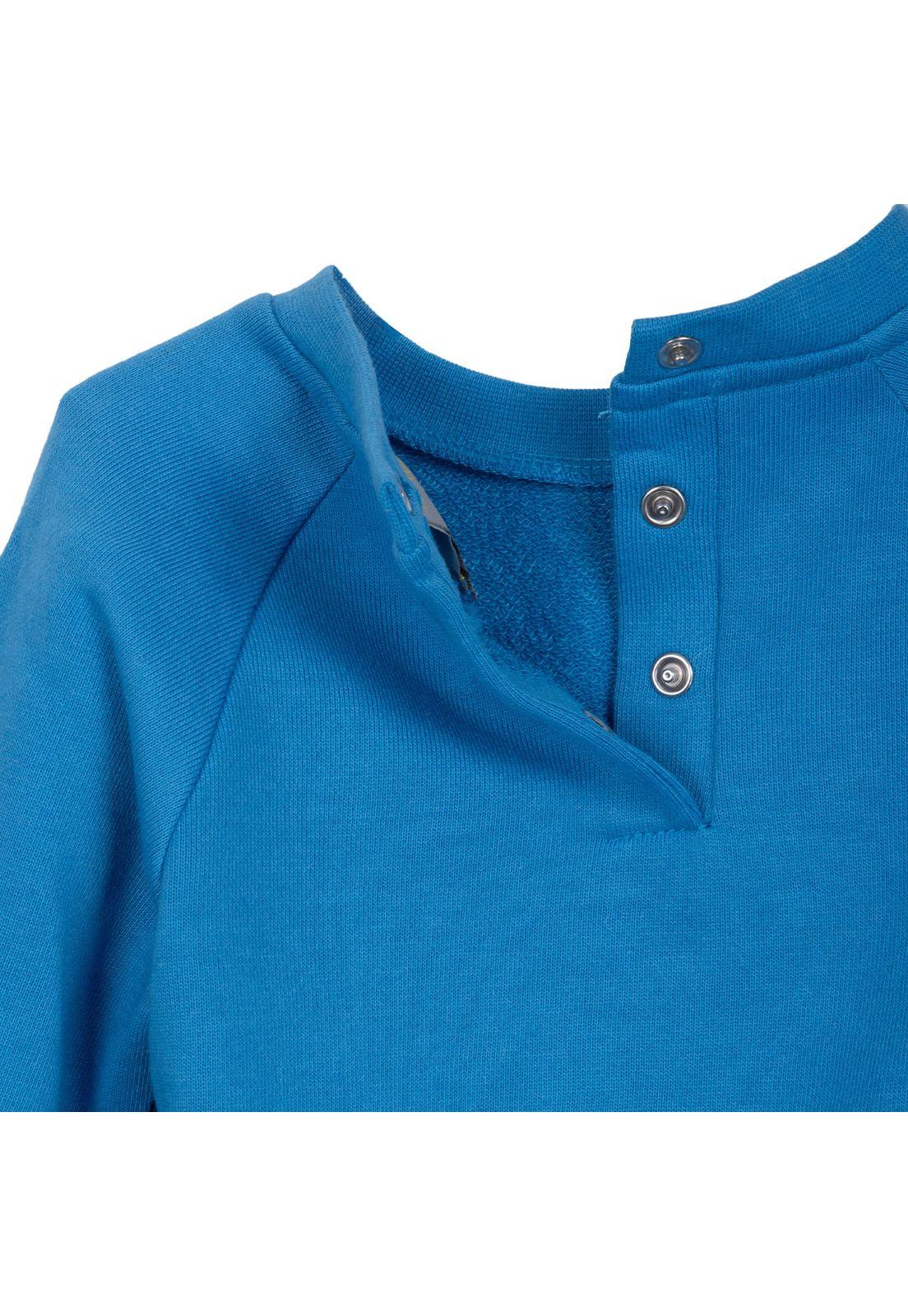 Polerón Bebé Niño Cuello Redondo Estampado Cocodrilo Azul Pillin-3