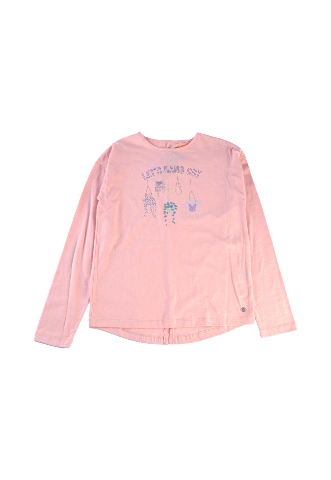 Polera Manga Larga Niña Rosado Pillin-1